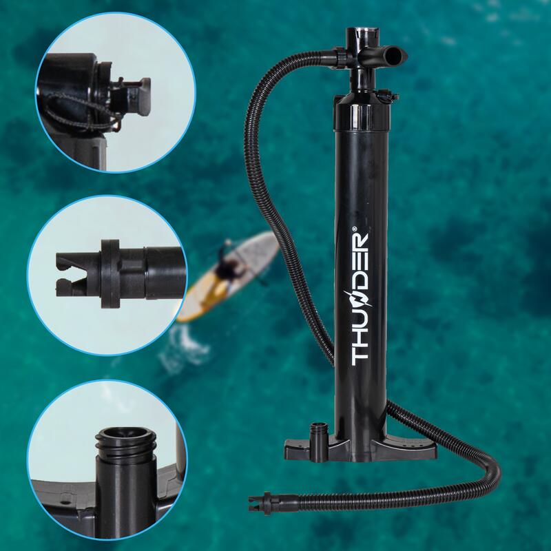 SOLIDNA POMPKA DWUKIERUNKOWA DO DESEK SUP THUNDER 2BAR PVC