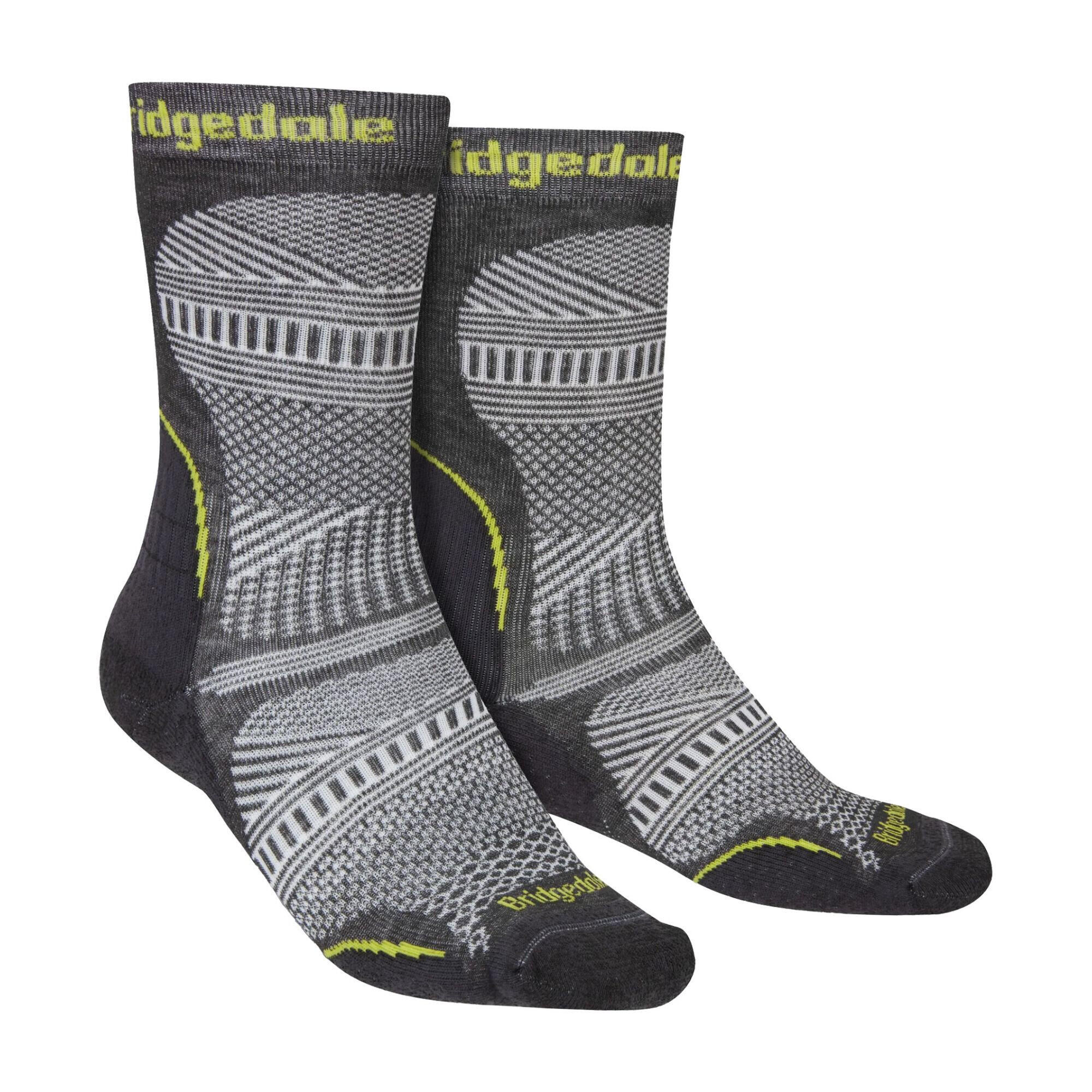 BRIDGEDALE Mens Hiking Ultralight T2 Coolmax Performance Original Boot Socks