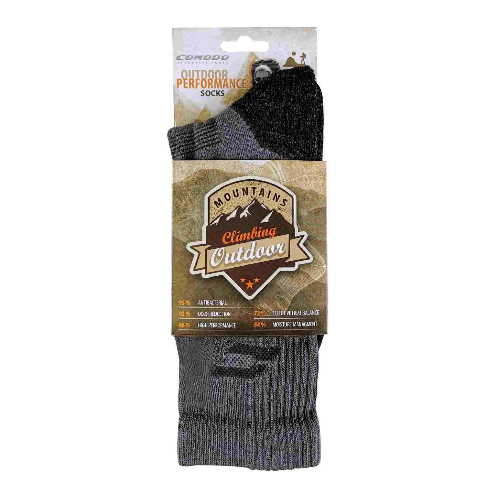 Bamboo Hiking Socks for Summer | Anti Blister Cushioned Heel & Toe | Unisex 2/3