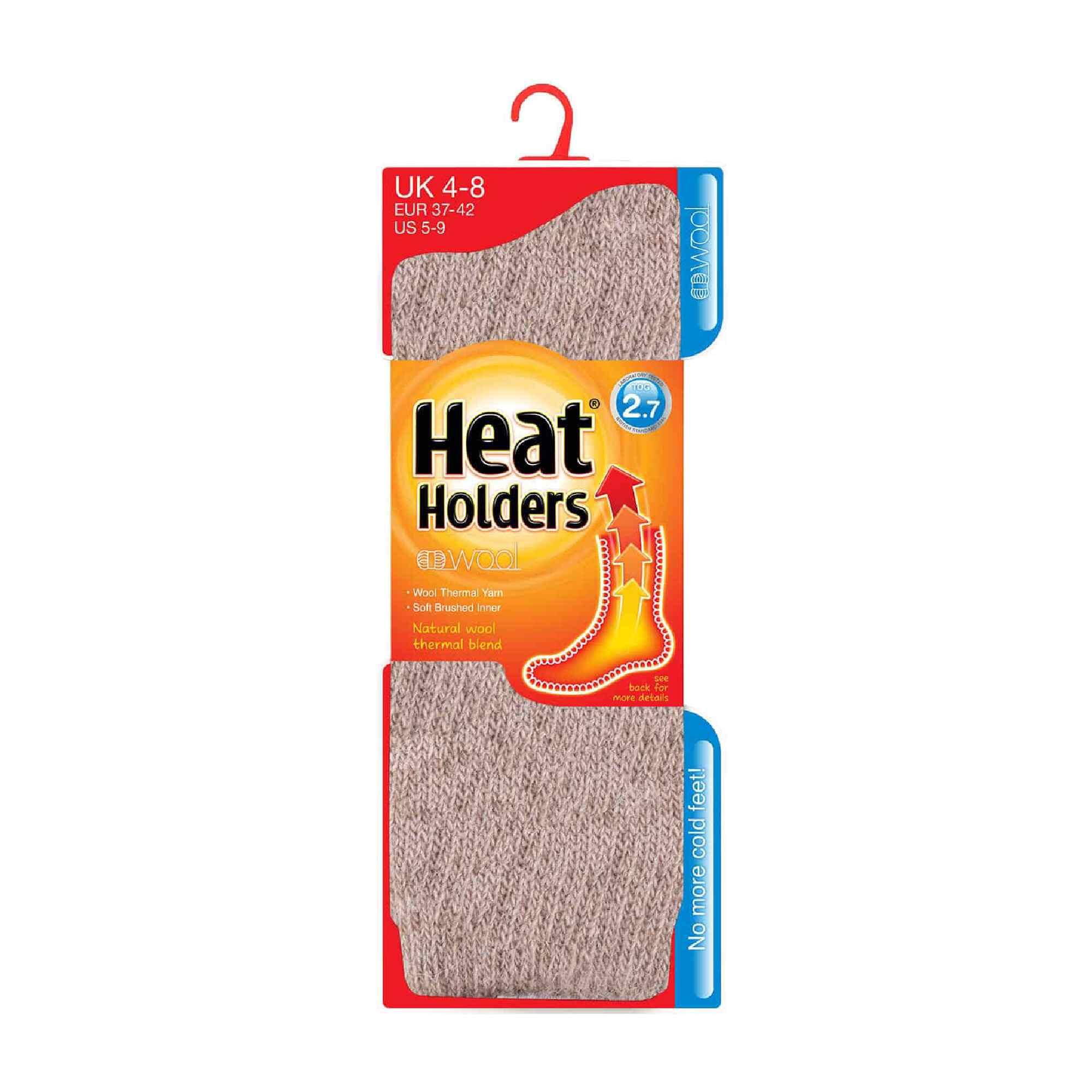 Ladies Winter Warm 2.7 TOG Wool Rich Thermal Socks 2/6