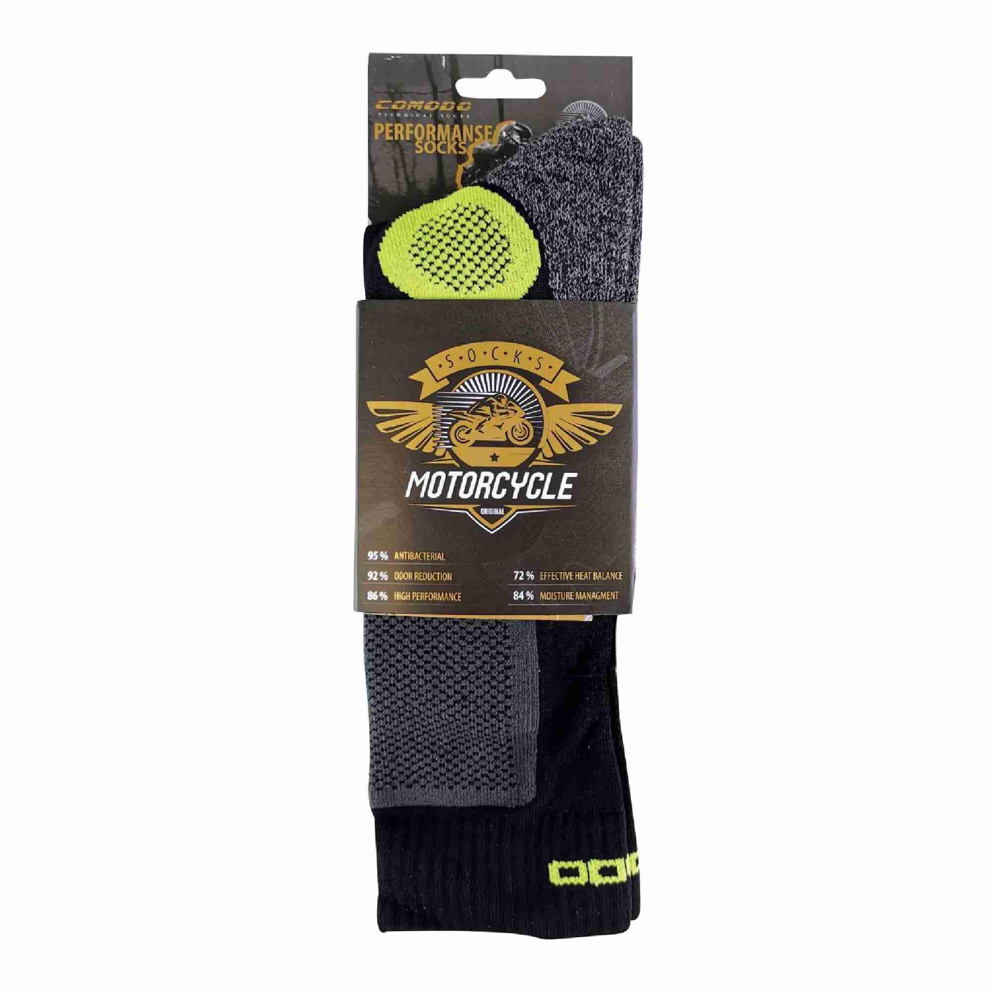 1 Pack Mens Thick Motorcycle / Motorbike Boot Socks 2/3
