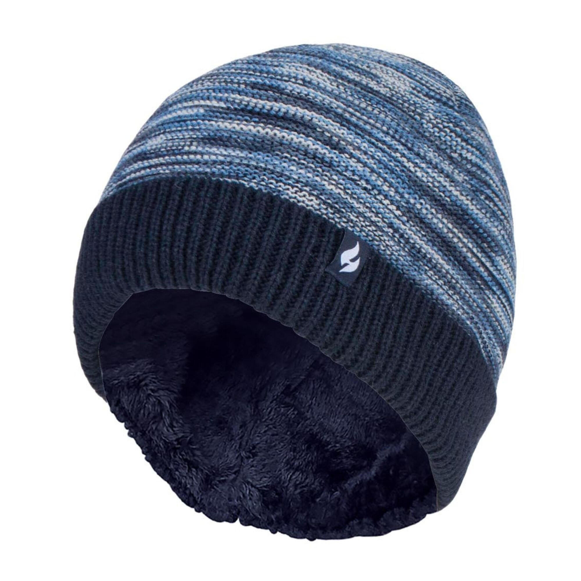 Mens Thermal Knitted Beanie Hat for Winter 1/6