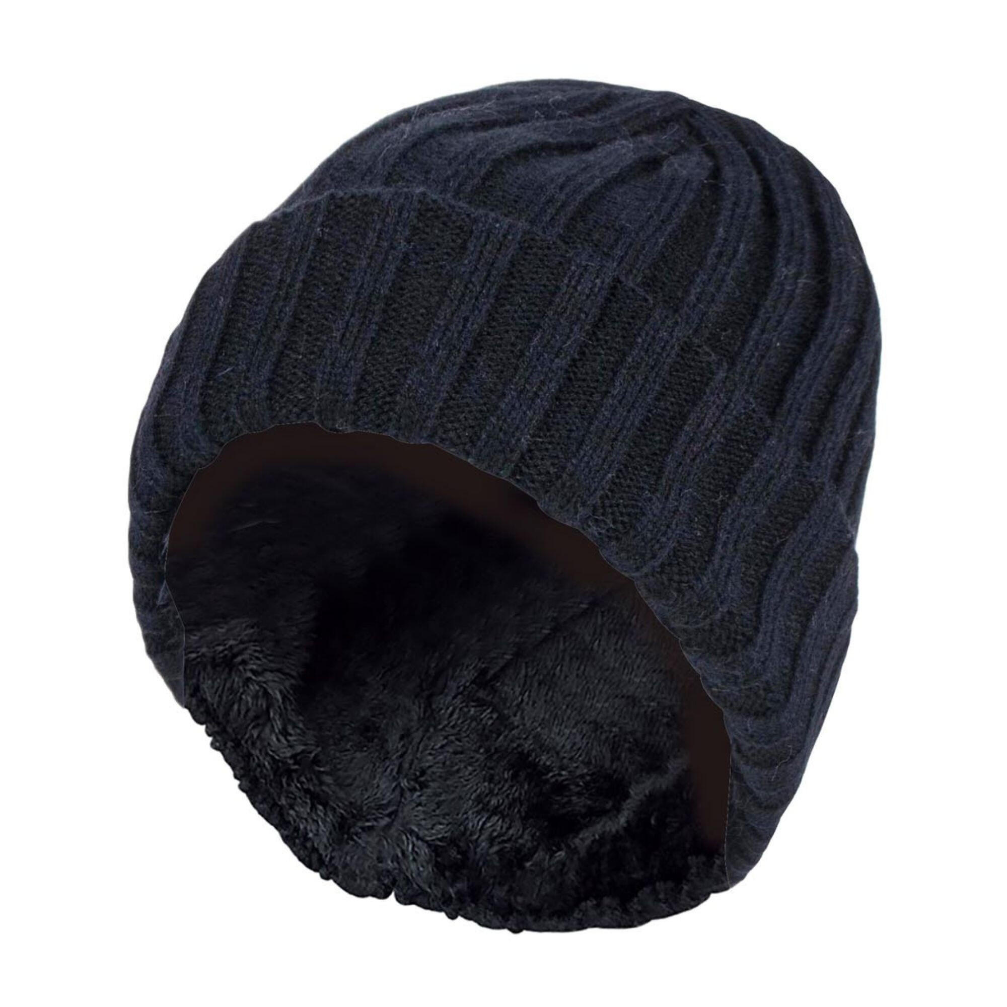 HEAT HOLDERS Boys Every Day Casual Wear Ribbed Turnover Winter Hat for Kids