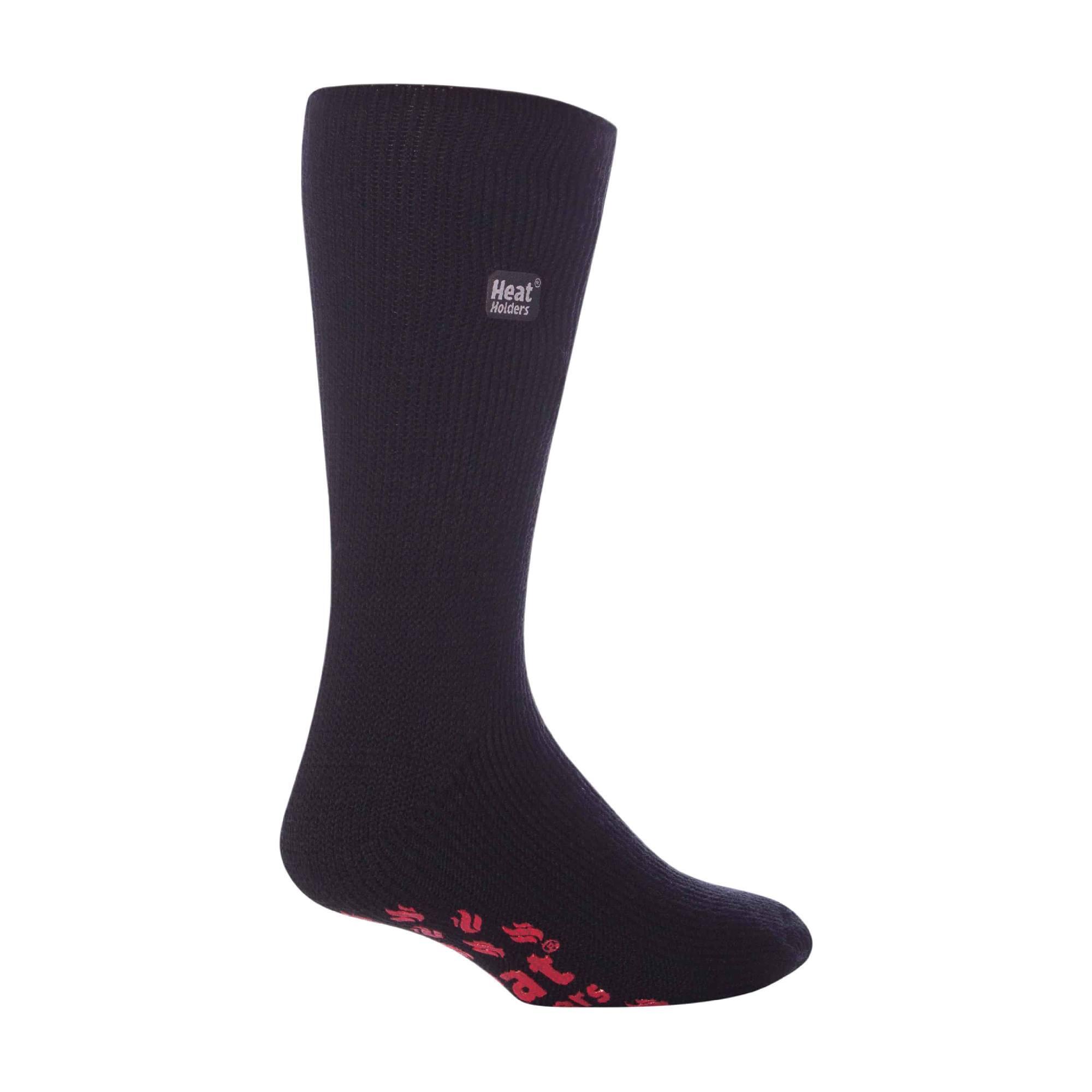 Mens Winter Non Slip Warm Thermal Slipper Socks with Grips HEAT HOLDERS