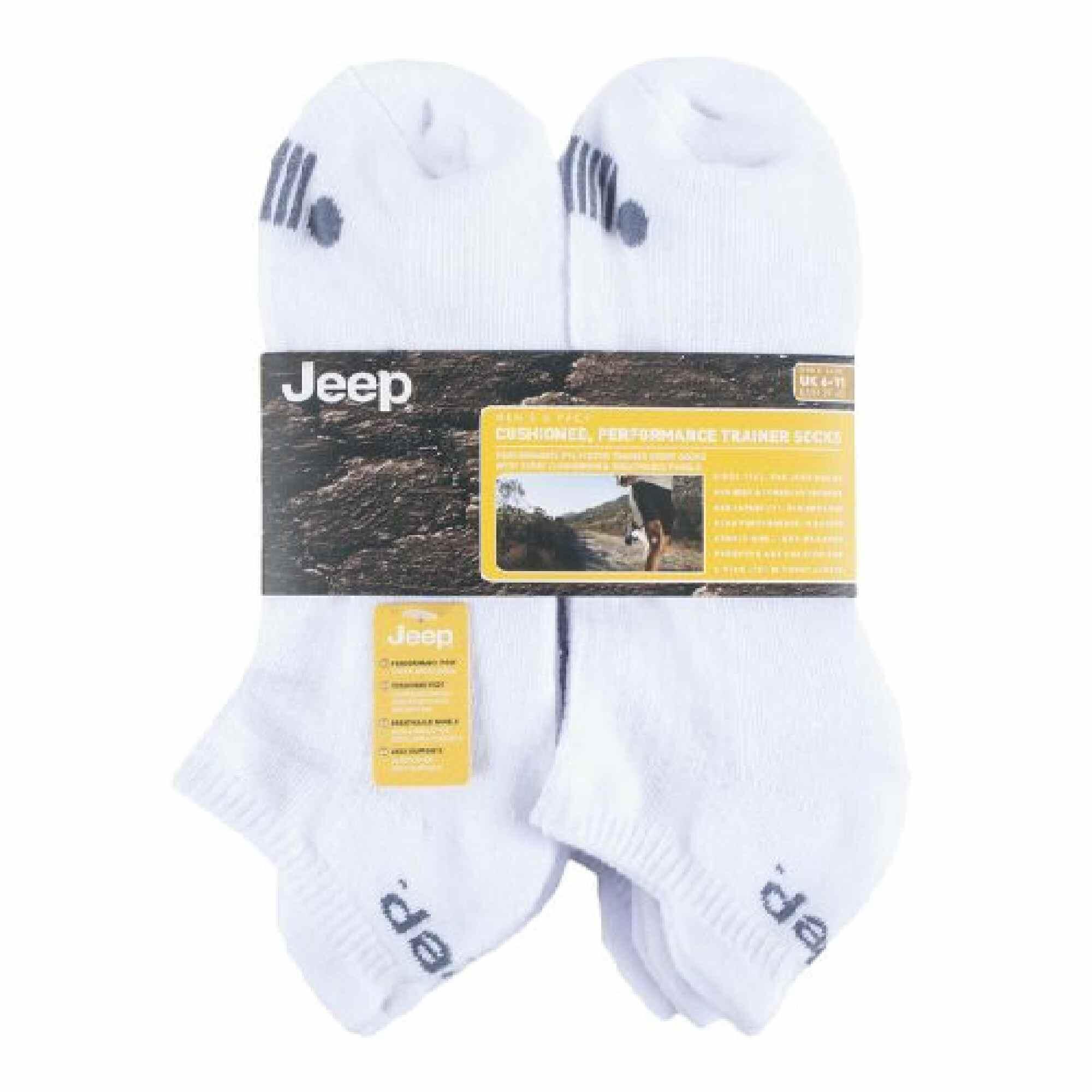 JEEP - Homme Basses Courtes Chaussettes Sport | 6 Paires Lot Socquettes 2/4