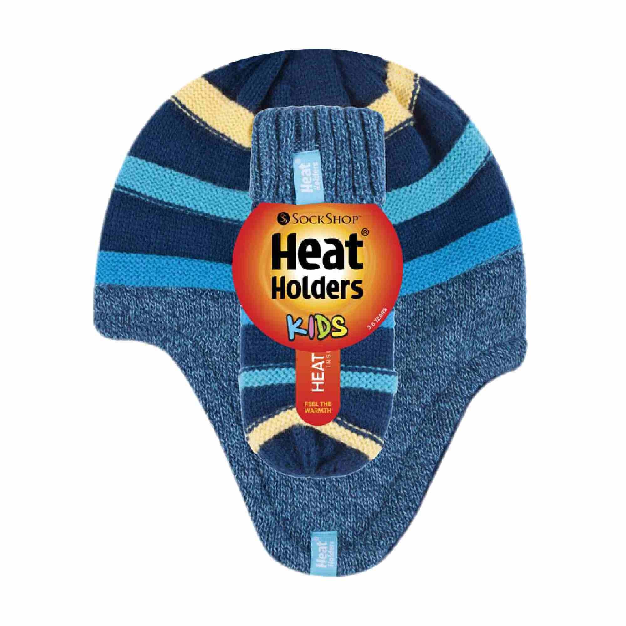 Heat Holders - Jungen Winter Fleece Thermo Fäustlinge und Mütze mit Ohrenklappen 2/6