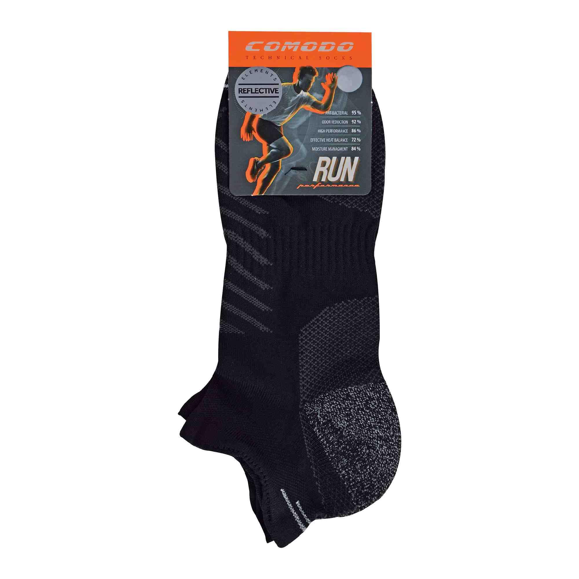 1 Pack Hi Viz Reflective Coolmax Unisex Running Socks for Summer 2/5
