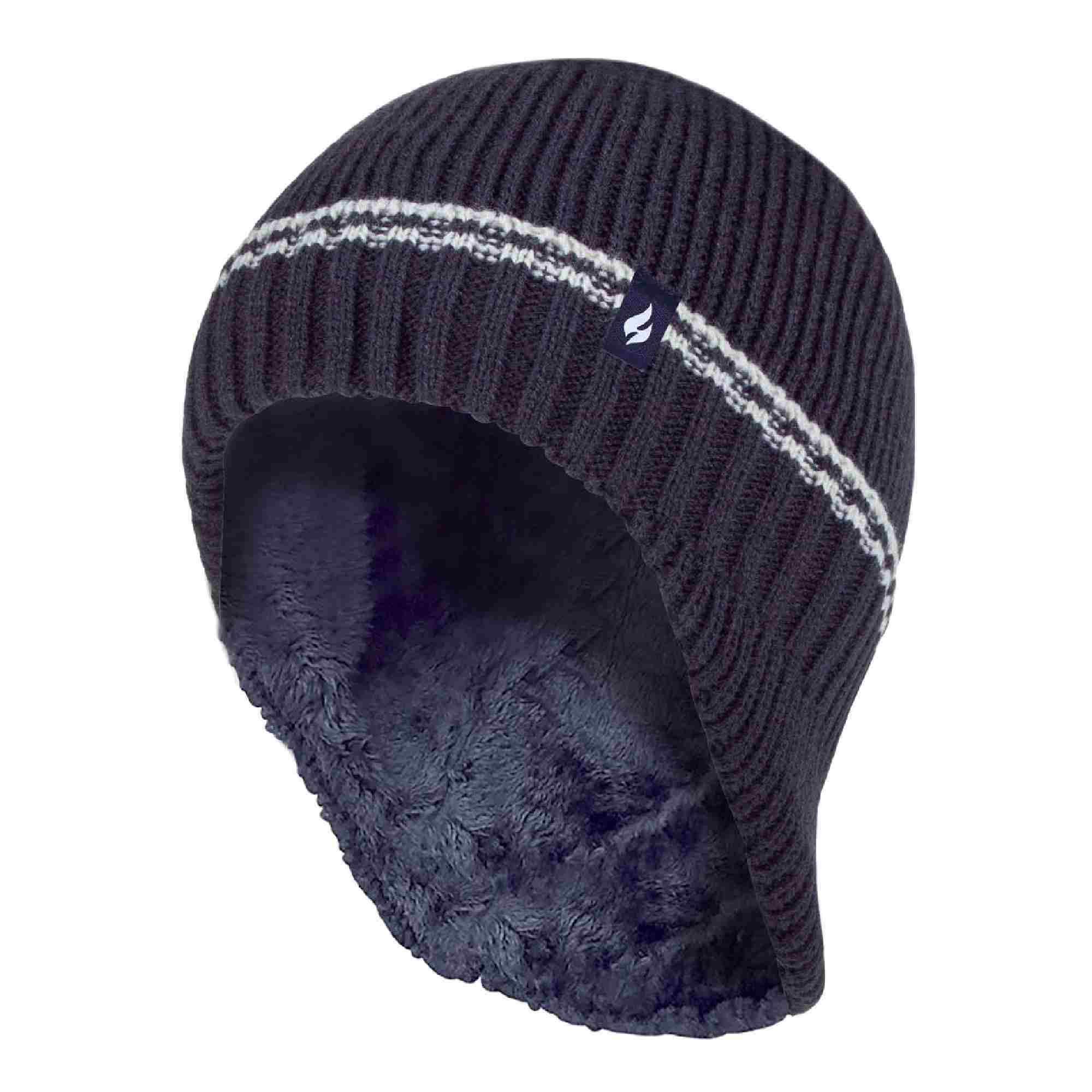 Boys Patrol Ribbed Bobble Pom Pom Hat for Winter 1/3