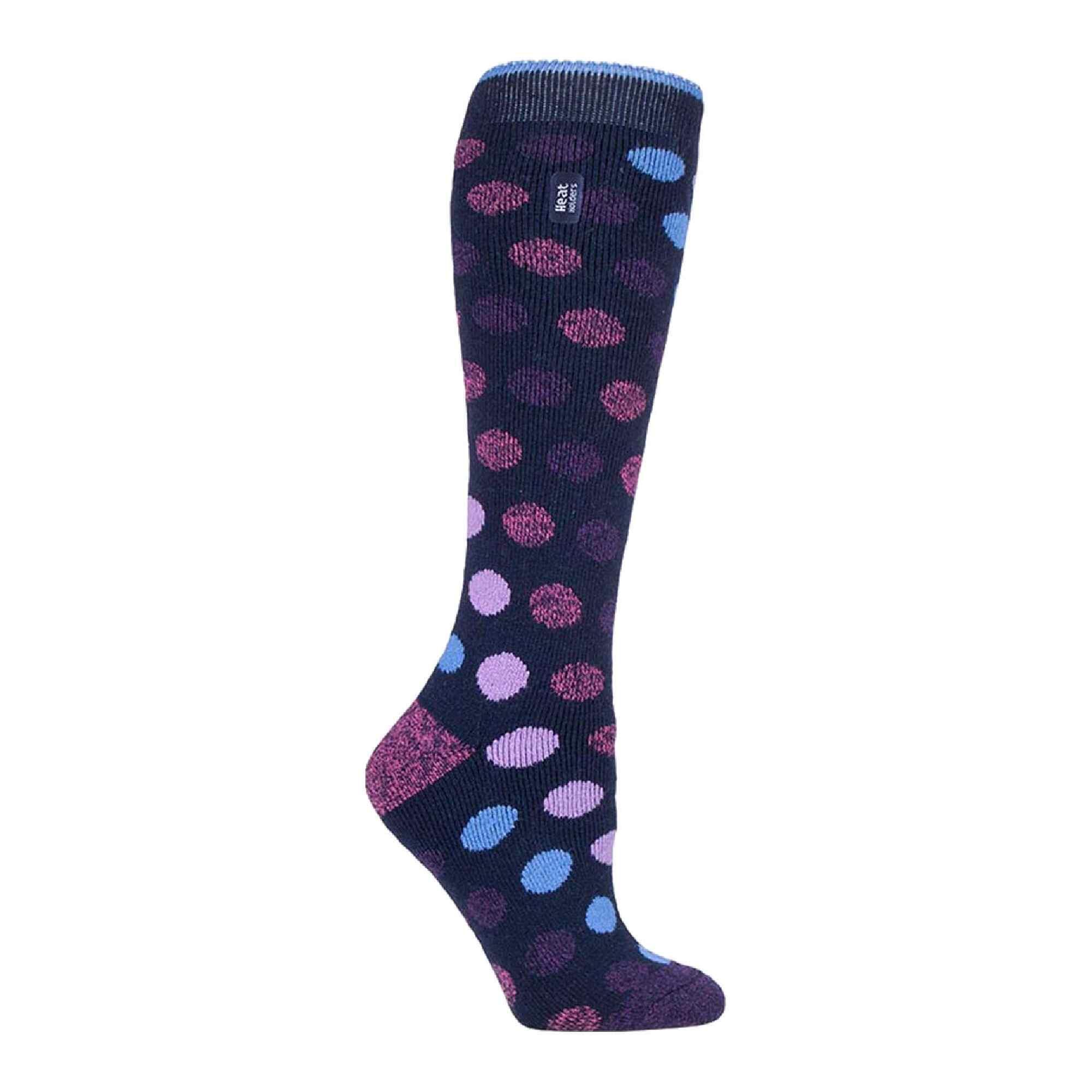 Ladies Thin Extra Long Lightweight Thermal Socks 1/7