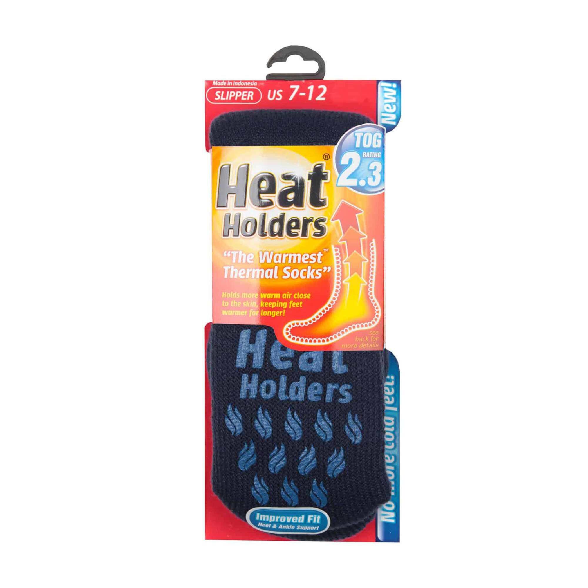 Mens Winter Non Slip Warm Thermal Slipper Socks with Grips 2/4