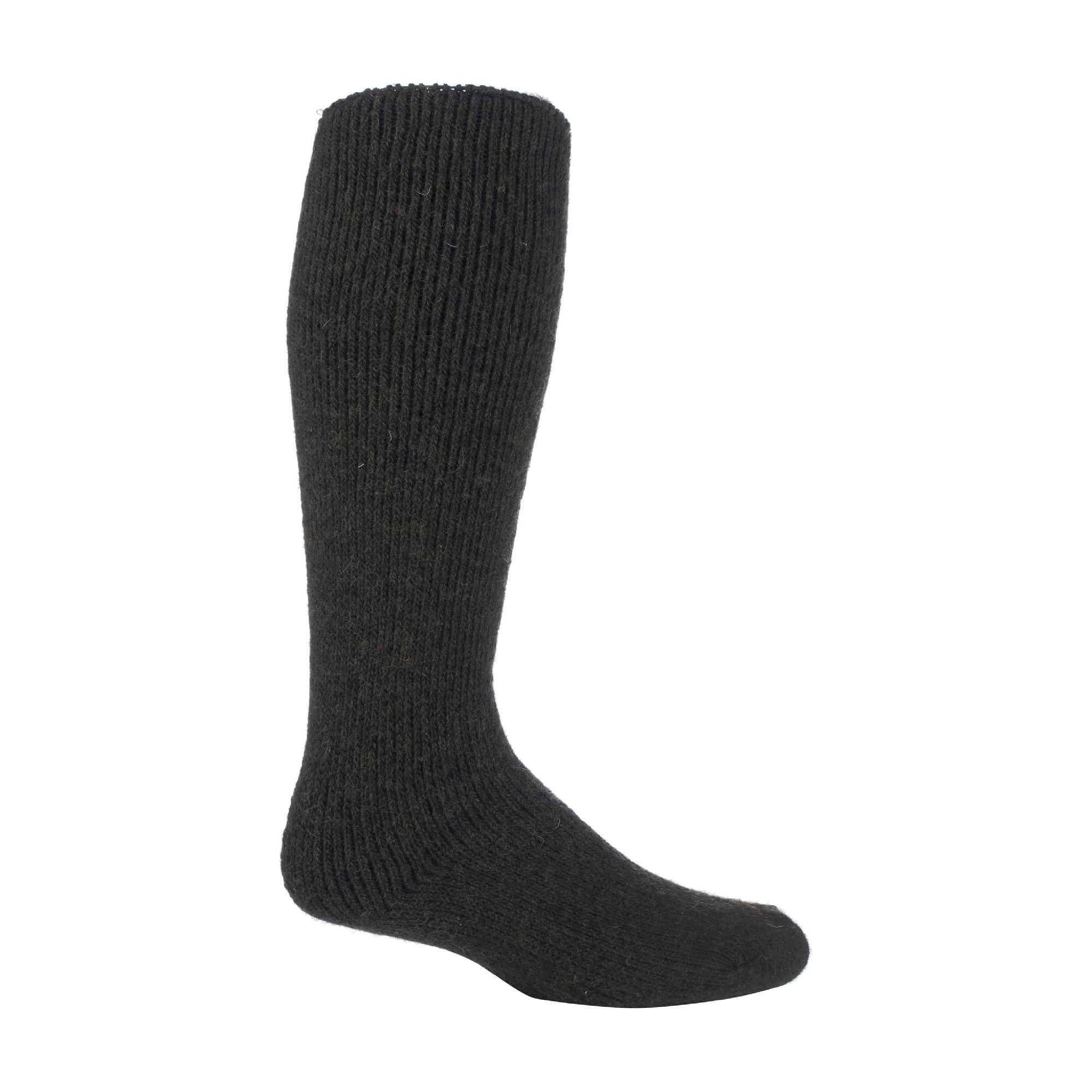 Mens Extra Long Heavy 2.7 TOG Knee High Thermal Wool Rich Socks 1/4