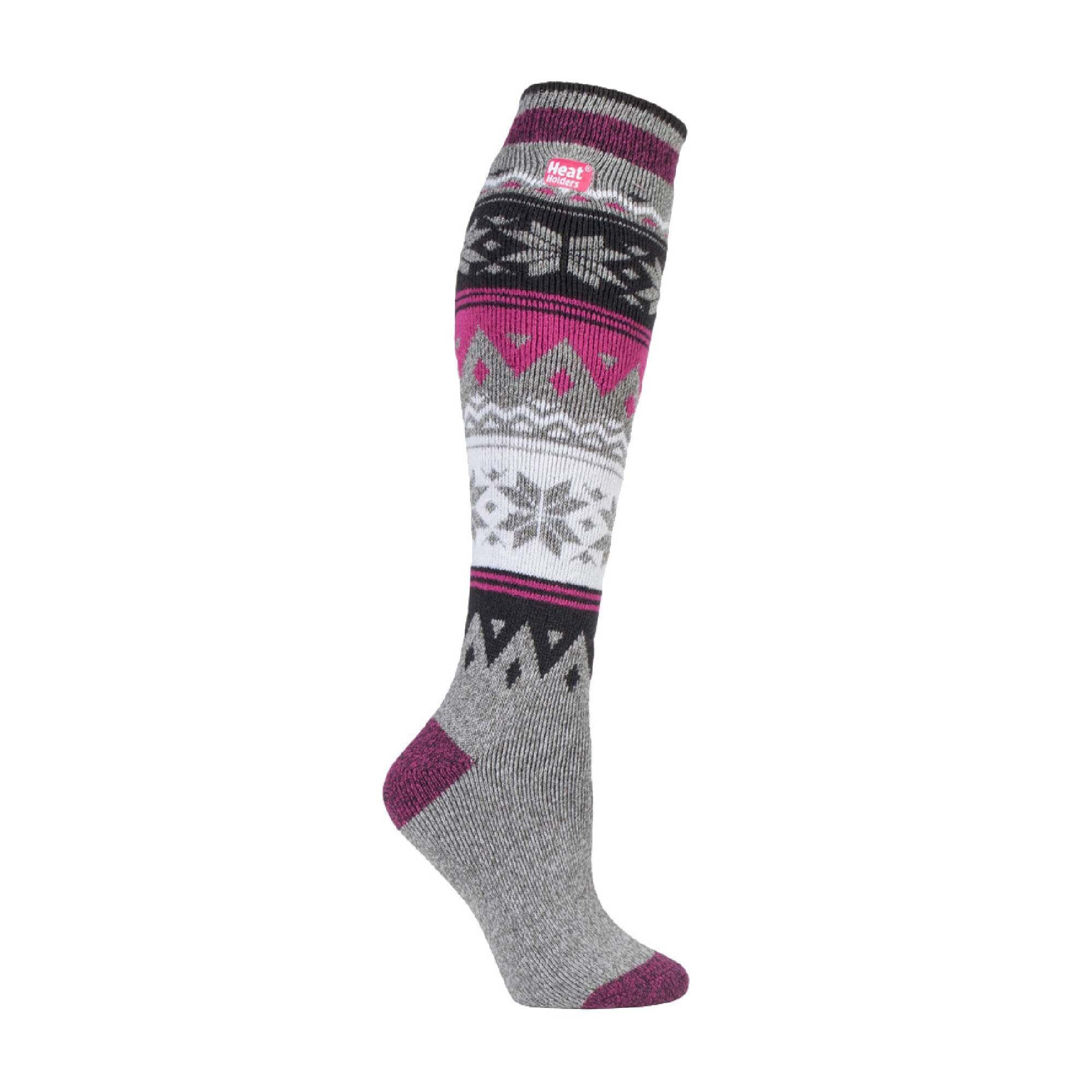 HEAT HOLDERS Ladies Thin Extra Long Lightweight Knee High Thermal Socks