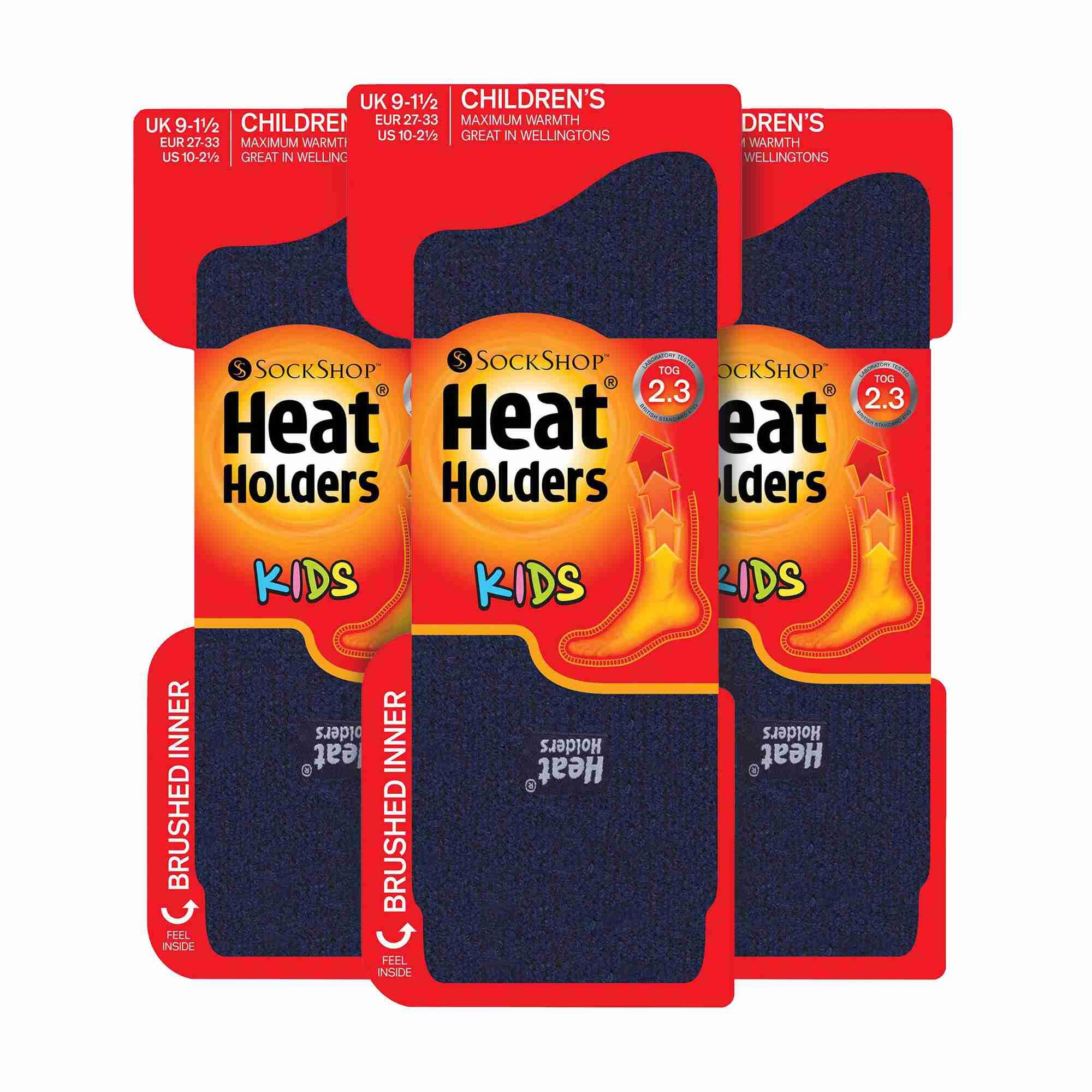 Heat Holders - Calzini termici in pile per bambini 3 paia soffici. 2/6