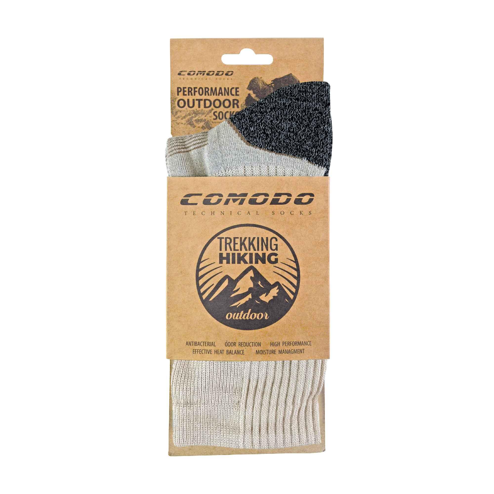 Bamboo Hiking Socks for Summer | Anti Blister Cushioned Heel & Toe | Unisex 2/3