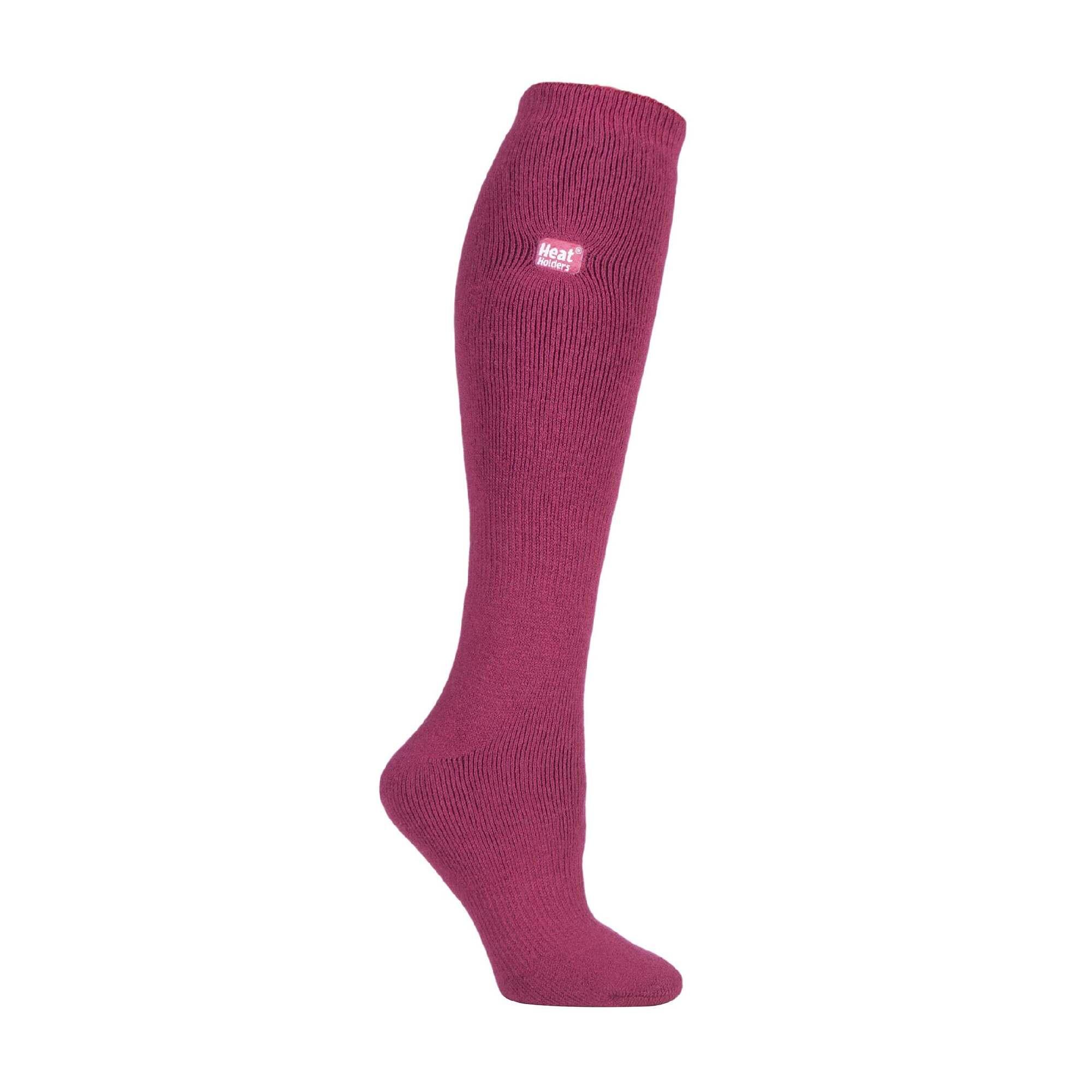 Ladies Thin Extra Long Lightweight Thermal Socks 1/7