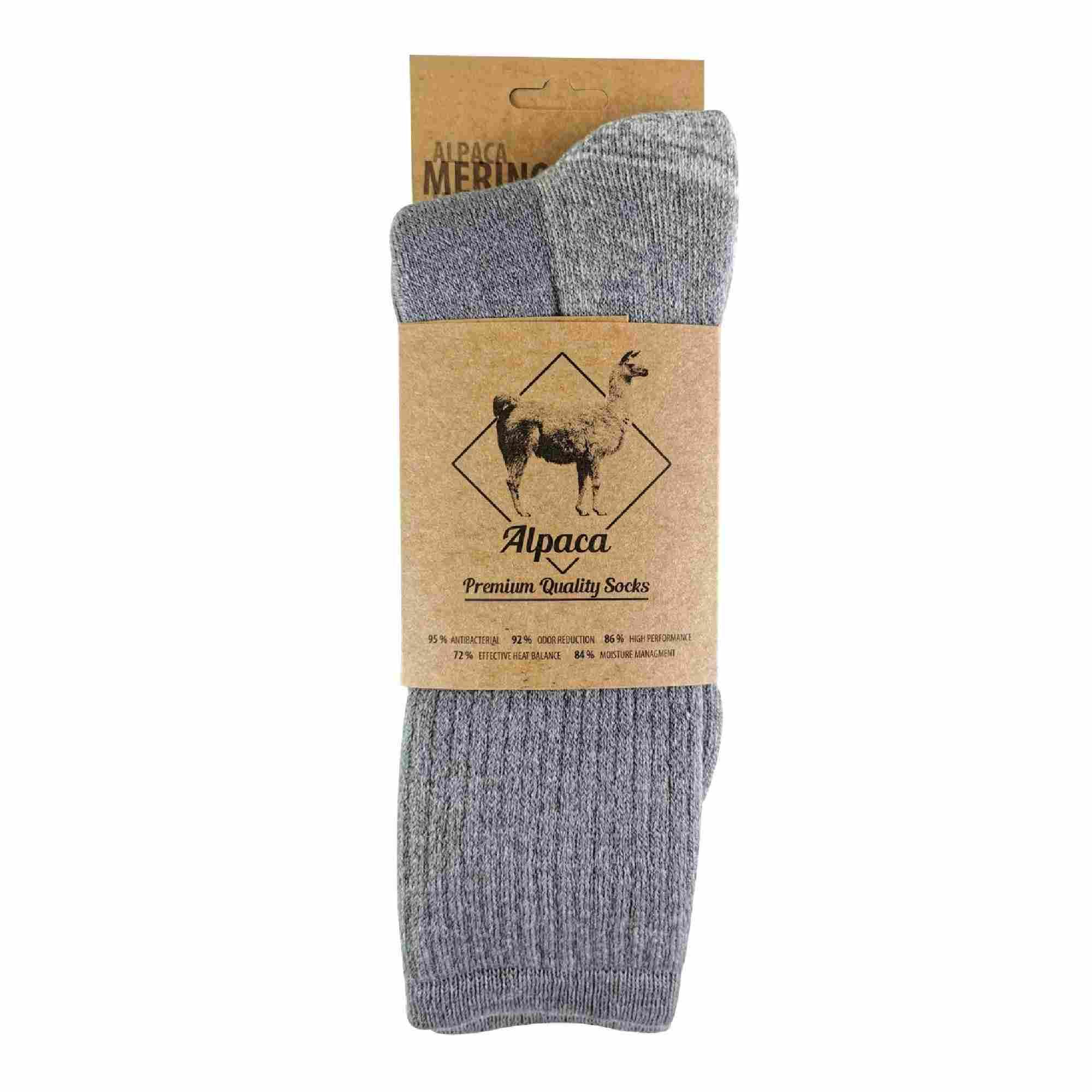 Alpaca Merinal Wool Heavyweight Cushioned Hiking Trekking Socks 2/3
