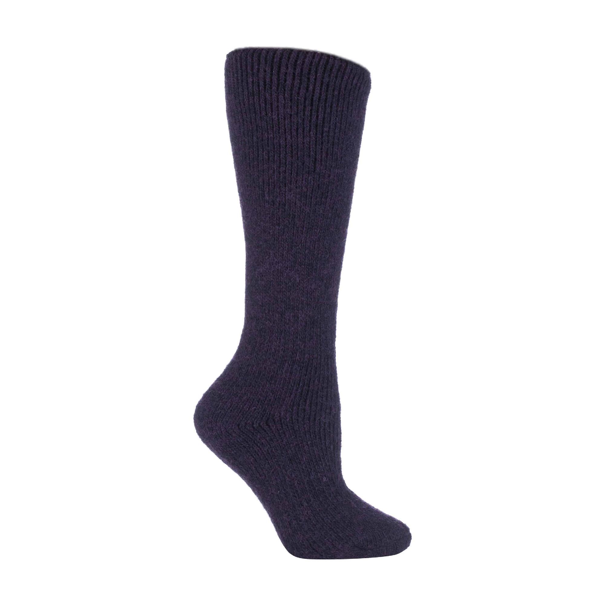 Ladies Extra Long Thick 2.7 TOG Knee High Thermal Wool Socks 1/4