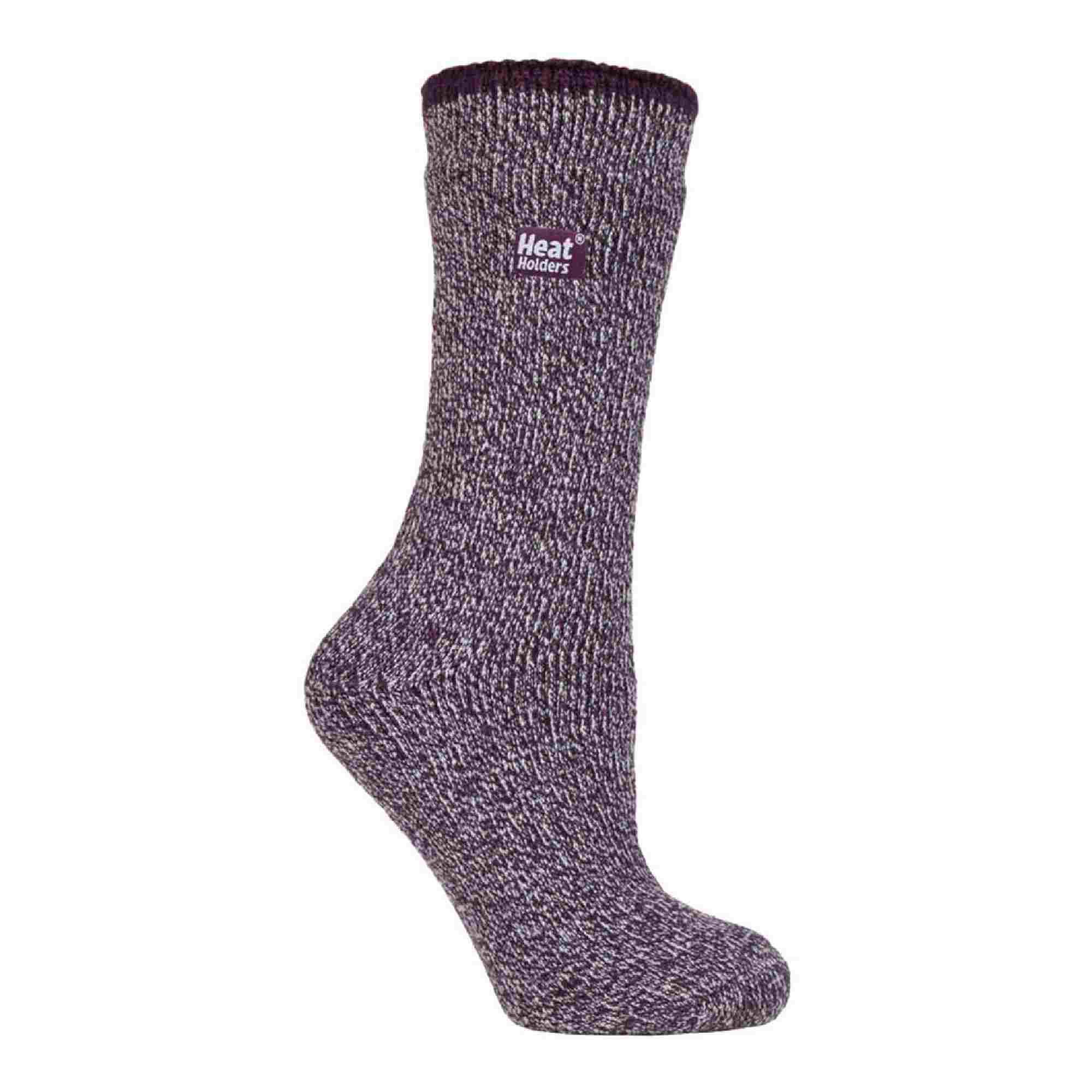 Ladies Outdoor Merino Wool Knee High Long Thermal Socks for Winter 1/7