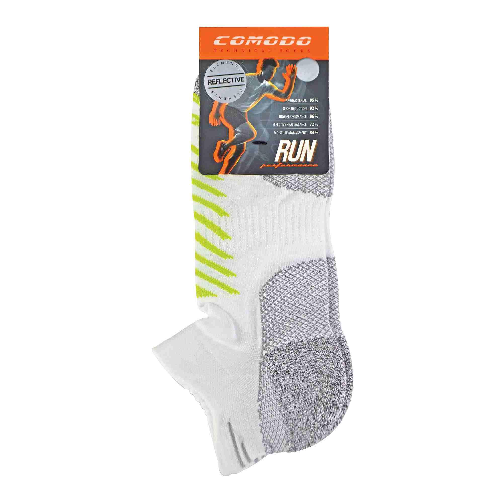 1 Pack Hi Viz Reflective Coolmax Unisex Running Socks for Summer 2/6