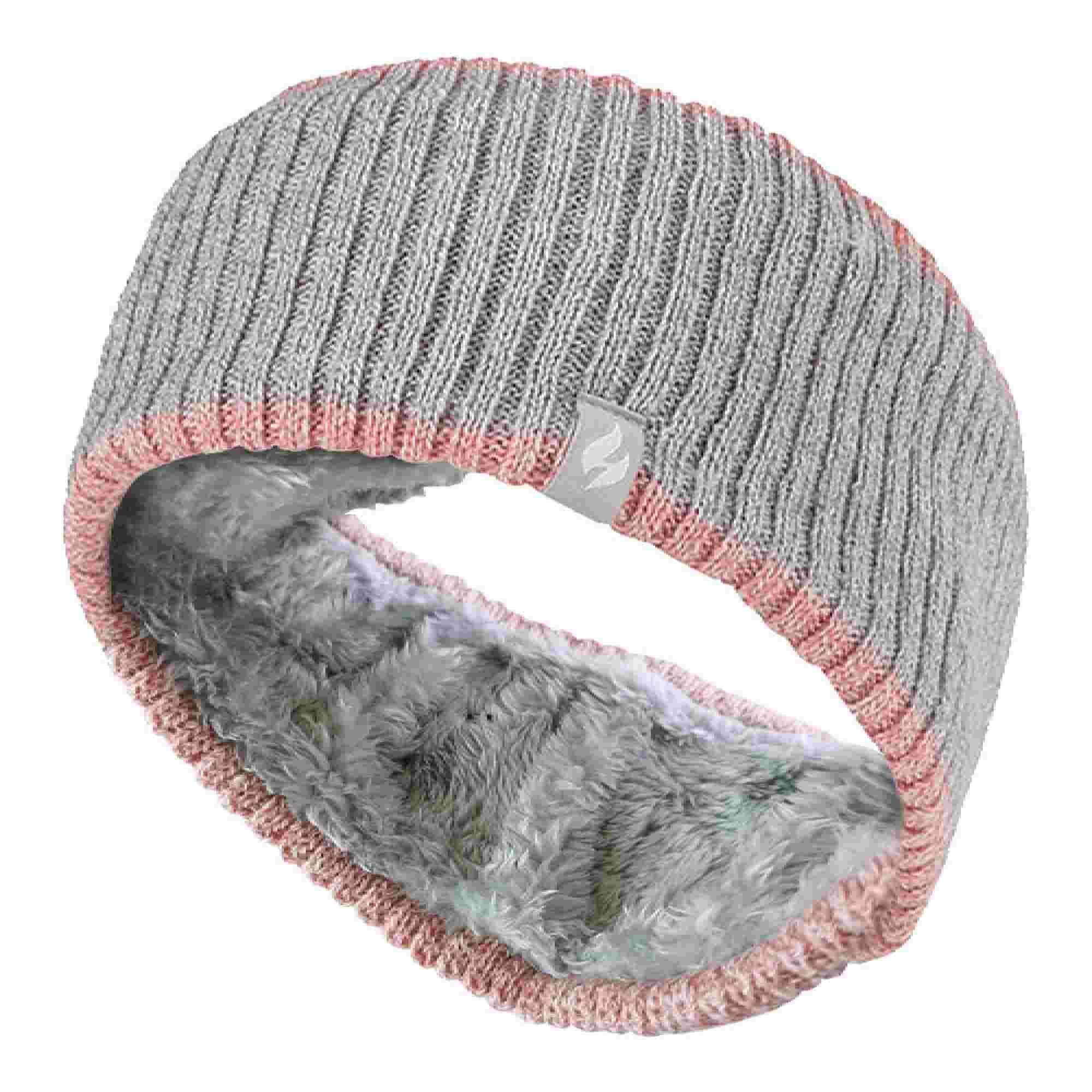 HEAT HOLDERS Ladies Cable Knitted Fleece Lined Thermal Winter Ear Warmer Headband