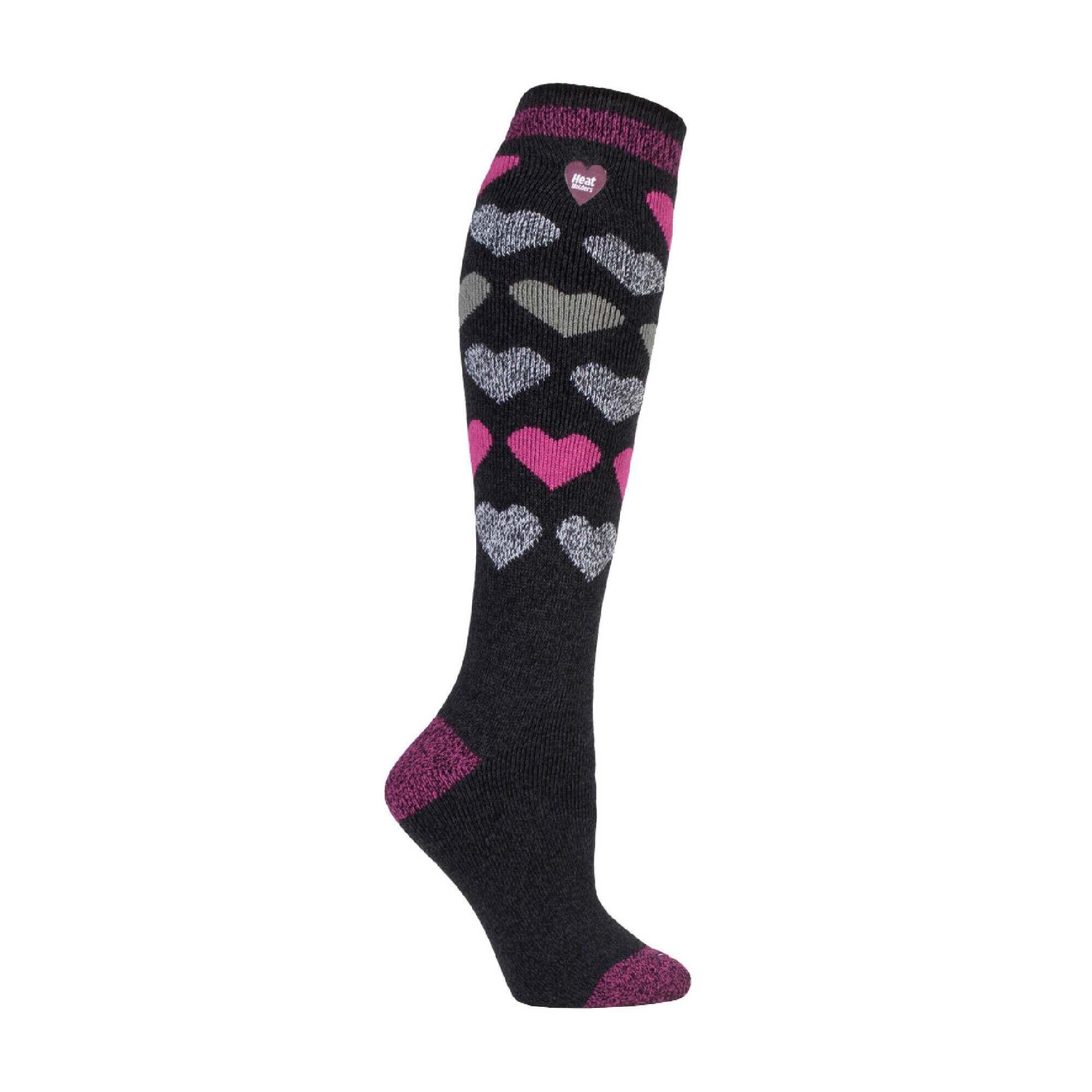 HEAT HOLDERS Ladies Thin Extra Long Lightweight Thermal Socks