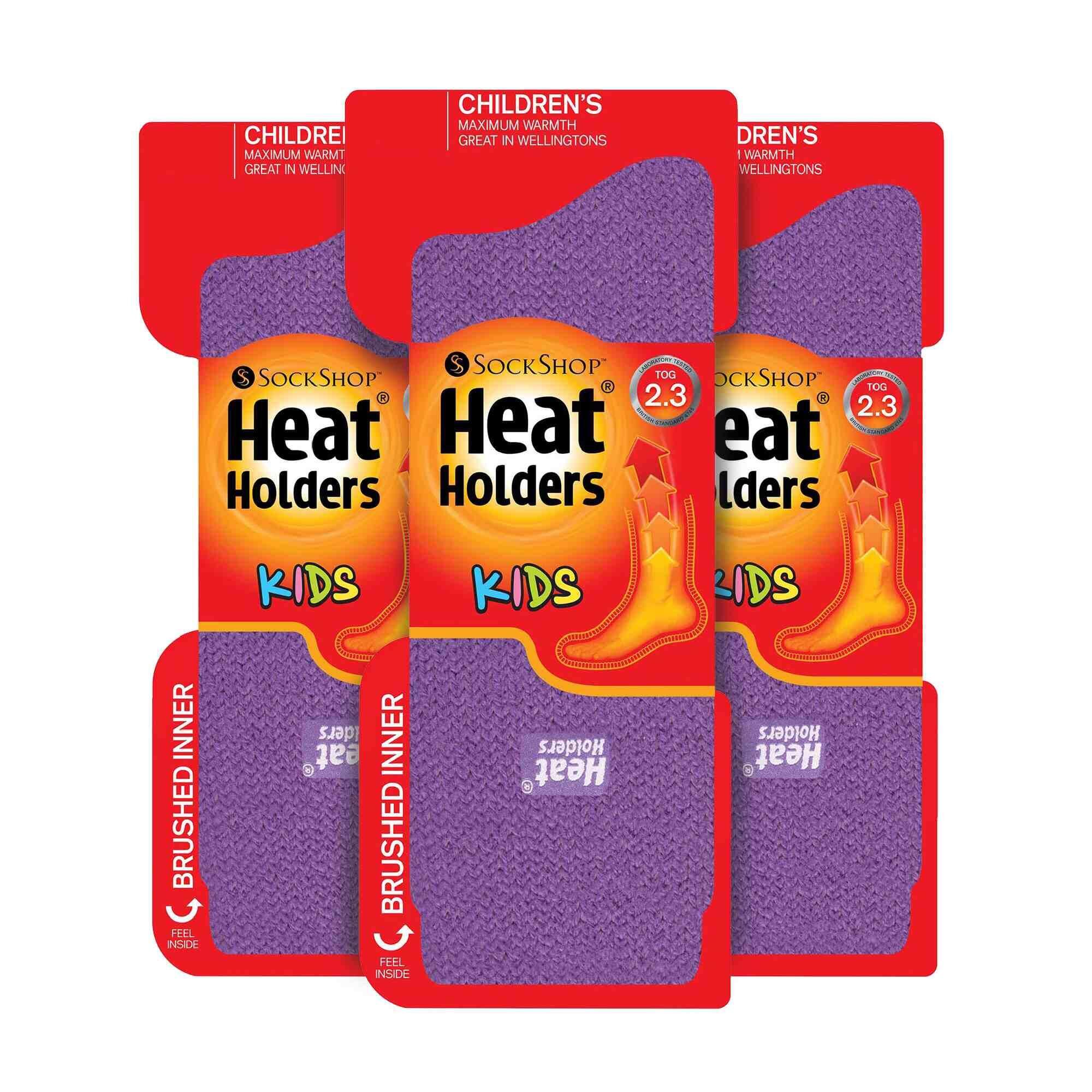 HEAT HOLDERS 3 Pairs Childrens Ultimate Warm 2.3 TOG Winter Thermal Socks