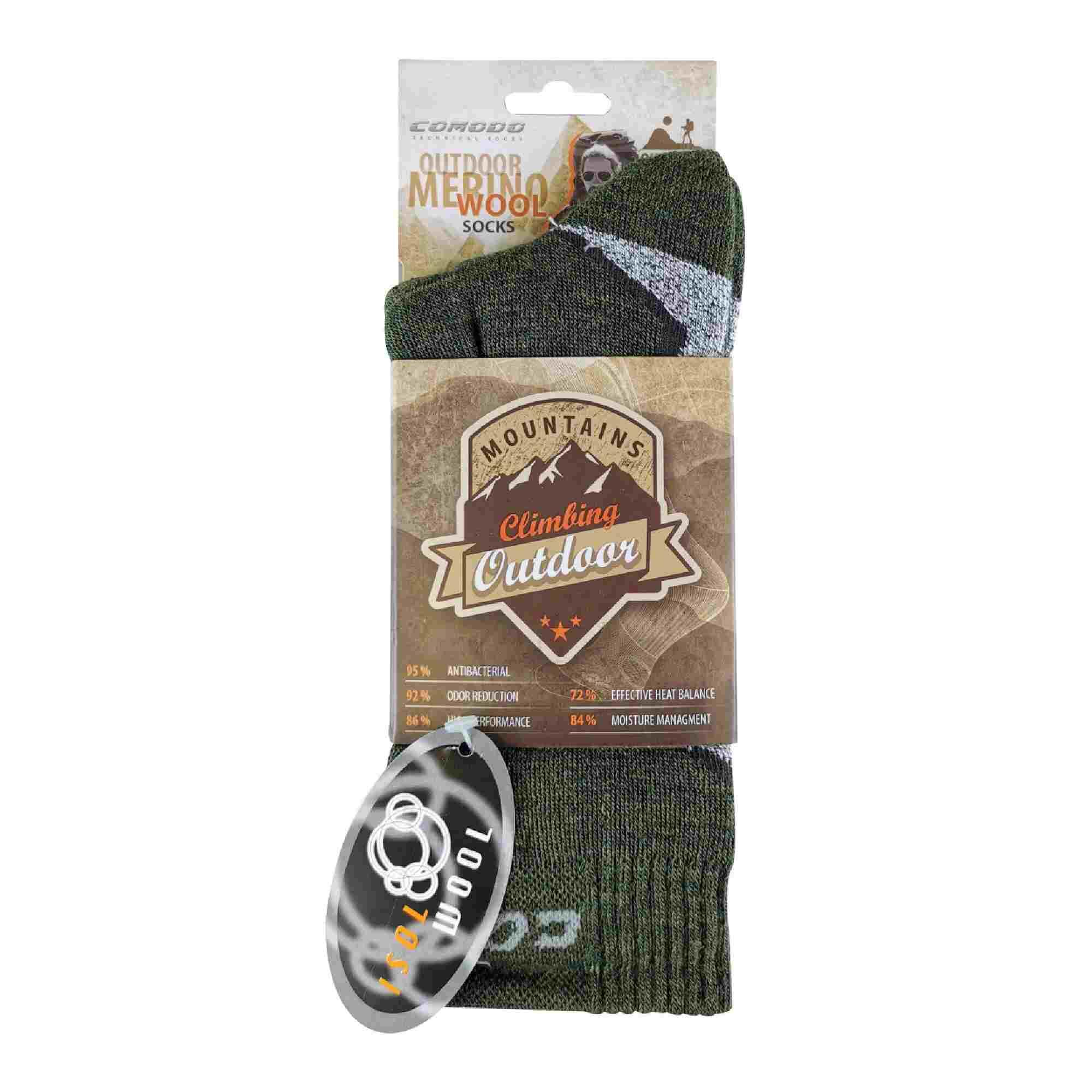 1 Pack Merino Wool Hiking Walking Thermal Socks 2/3