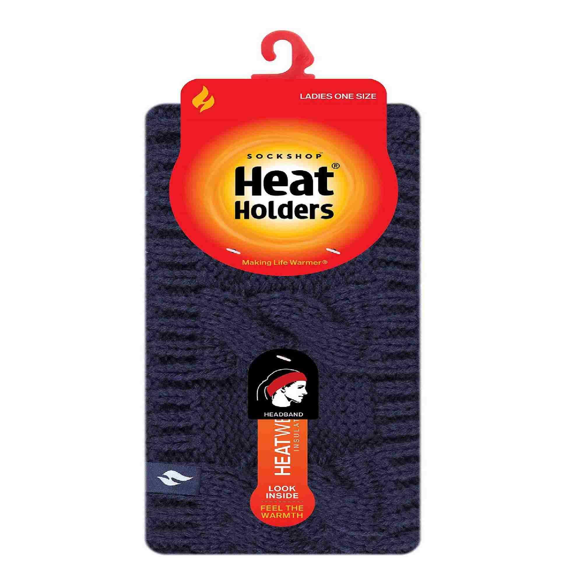Heat Holders - Femme Tricot Large Polaire Chaud Hiver Cache Oreilles Bandeau 2/5