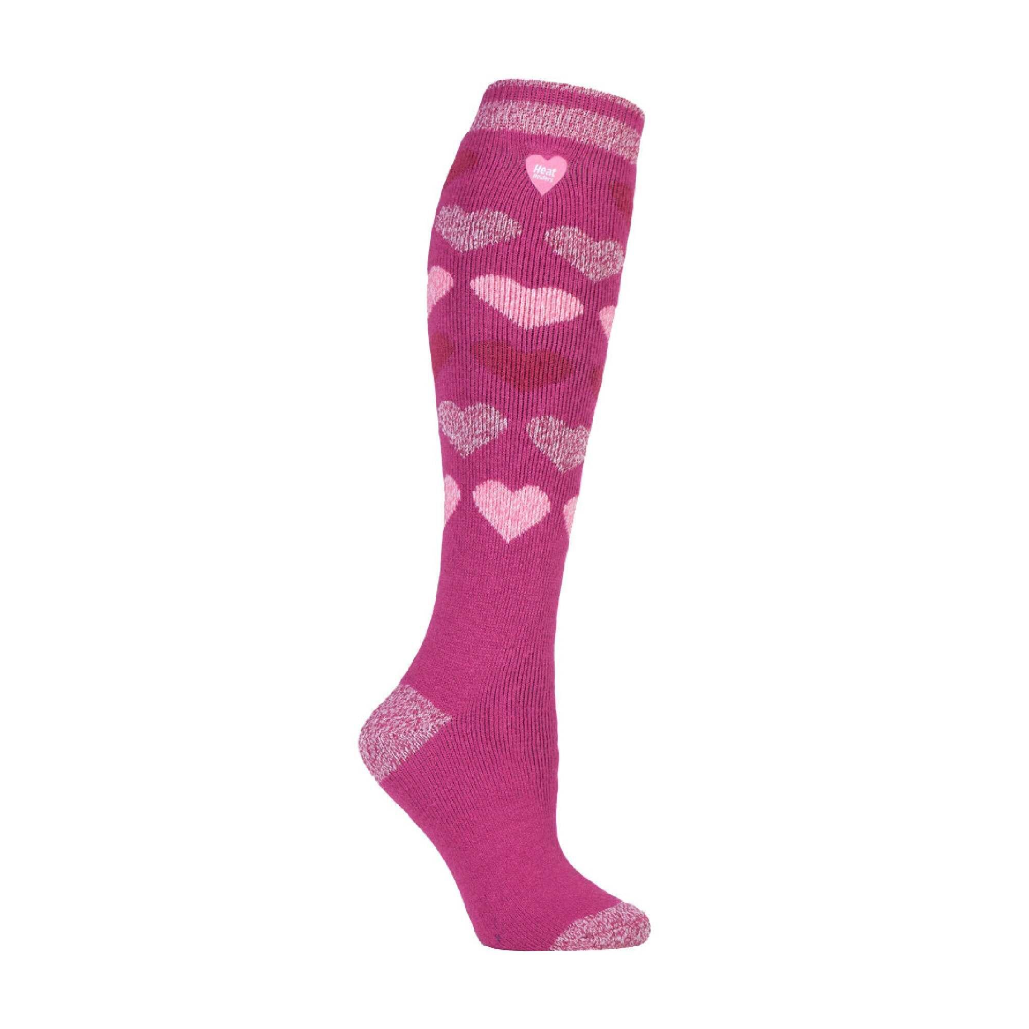 Ladies Thin Extra Long Lightweight Thermal Socks 1/7