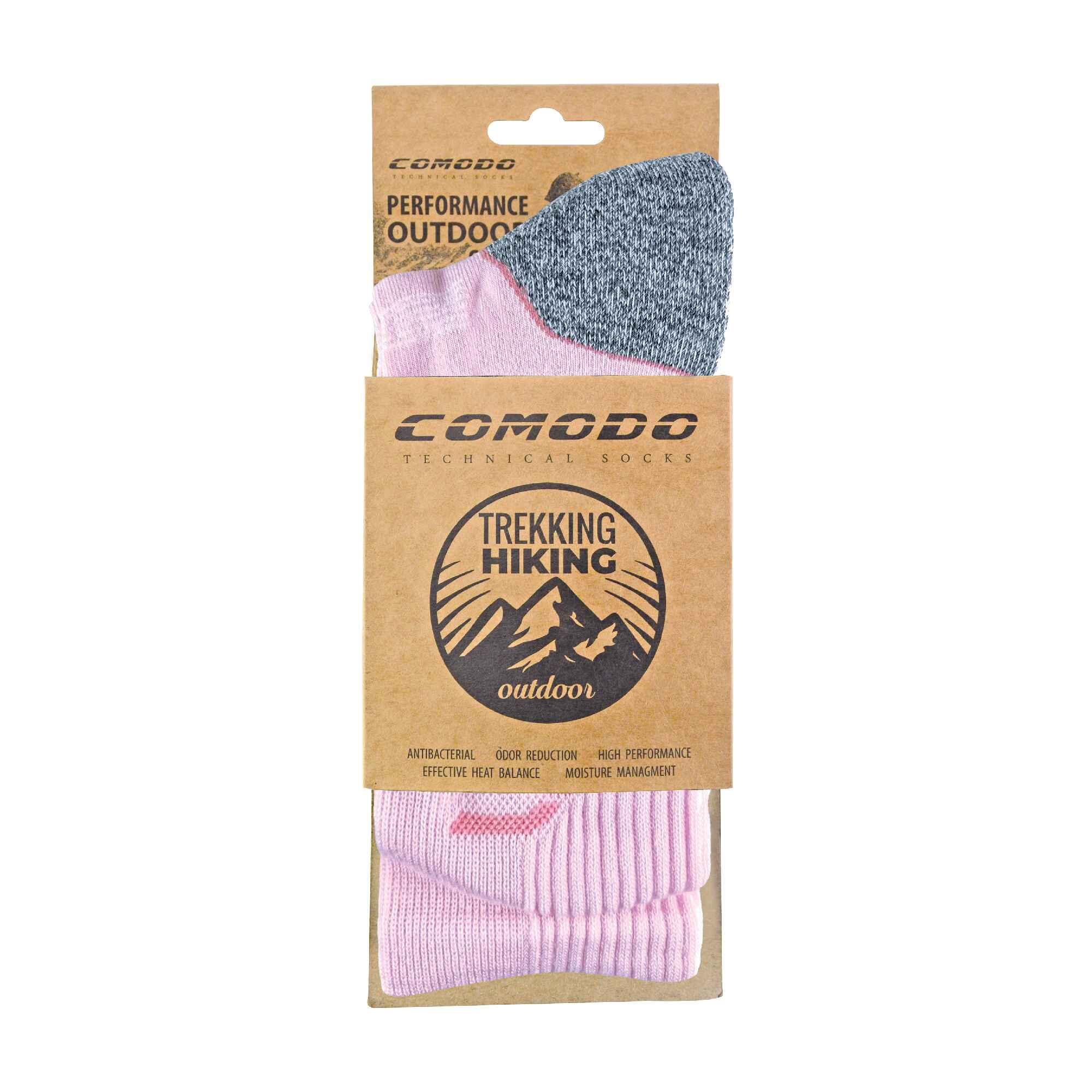 Bamboo Hiking Socks for Summer | Anti Blister Cushioned Heel & Toe | Unisex 2/3