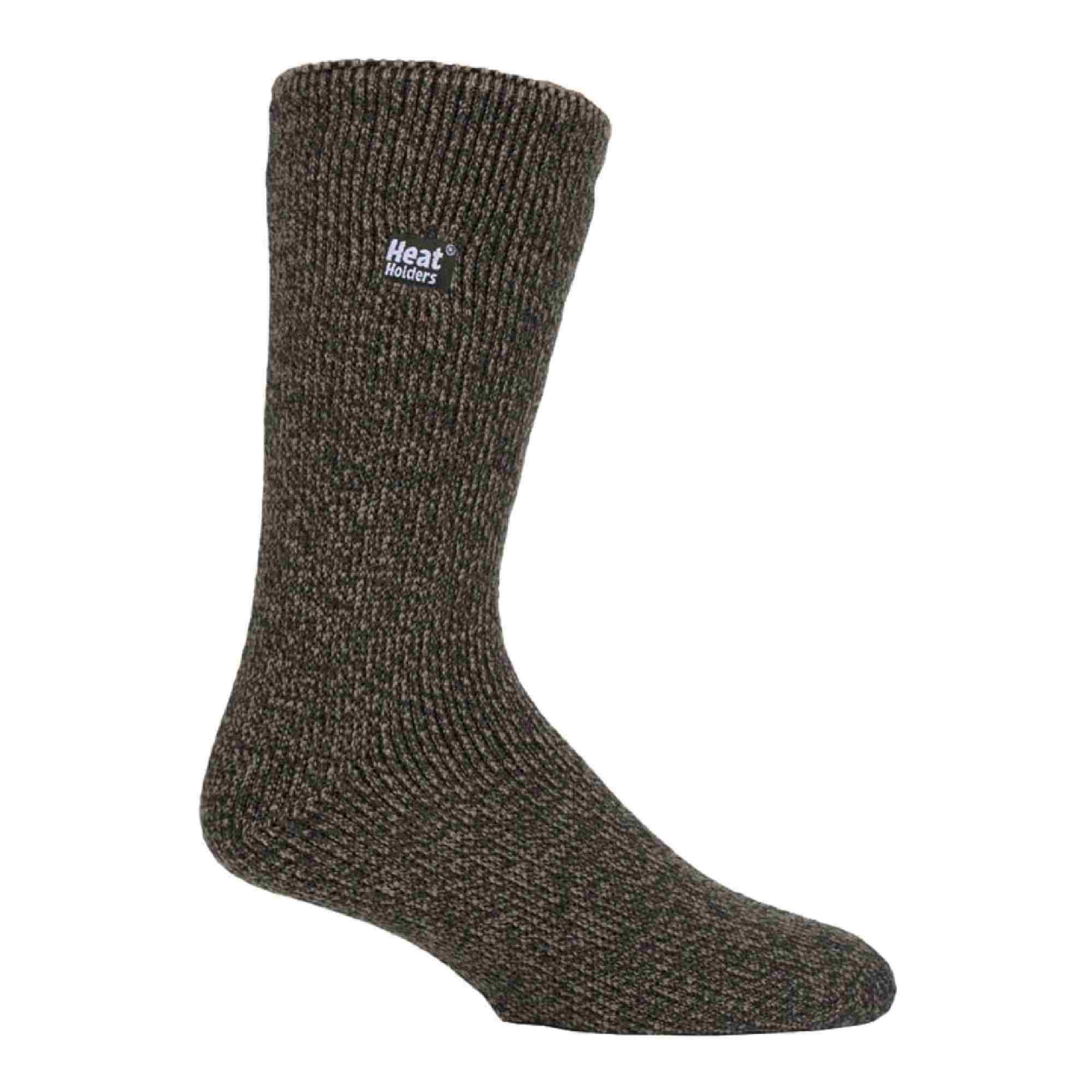 HEAT HOLDERS Mens Outdoor Merino Wool Knee High Long Thermal Socks for Winter