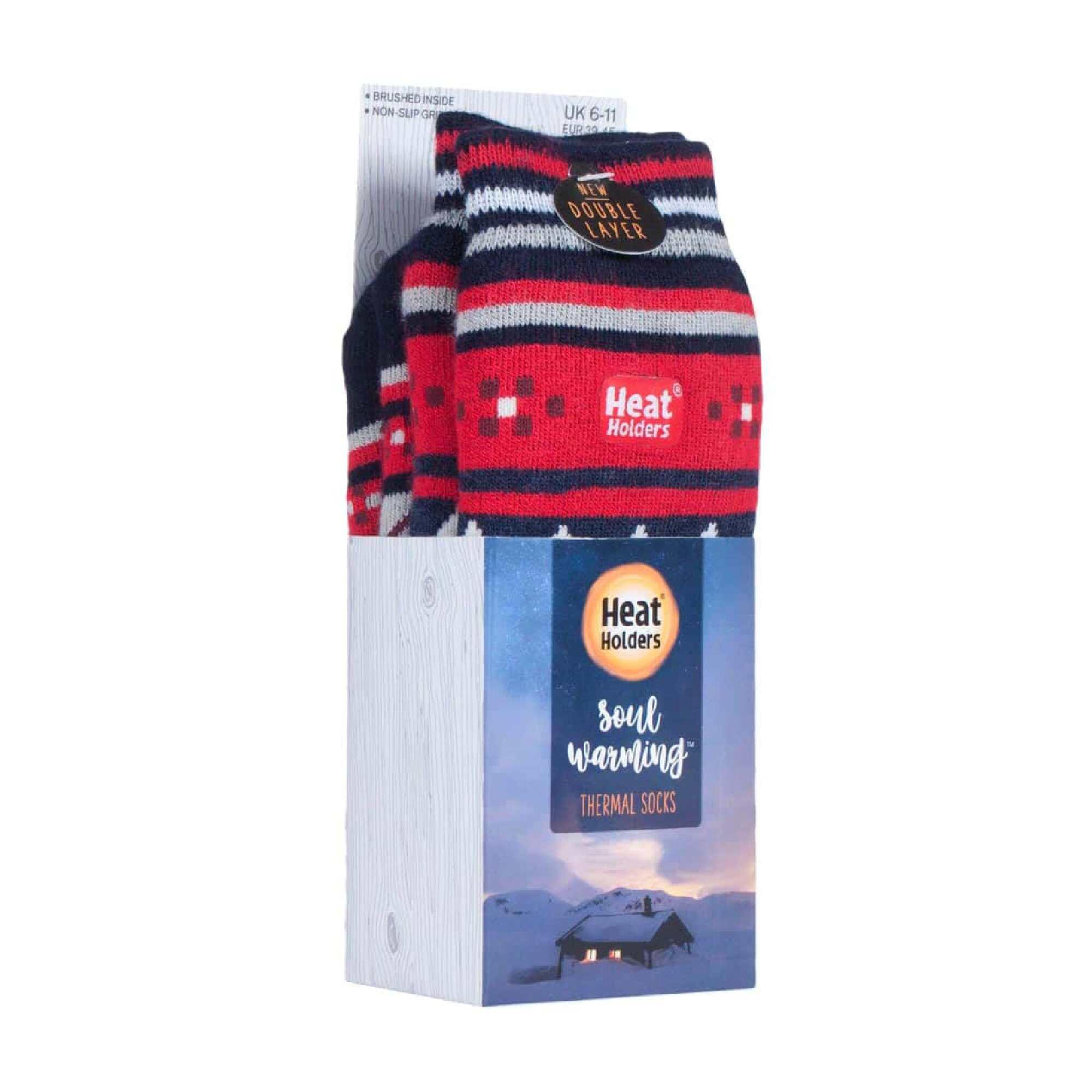 Heat Holders - Homme Hiver Chaudes Chaussettes Thermiques avec Antidérapantes 2/6
