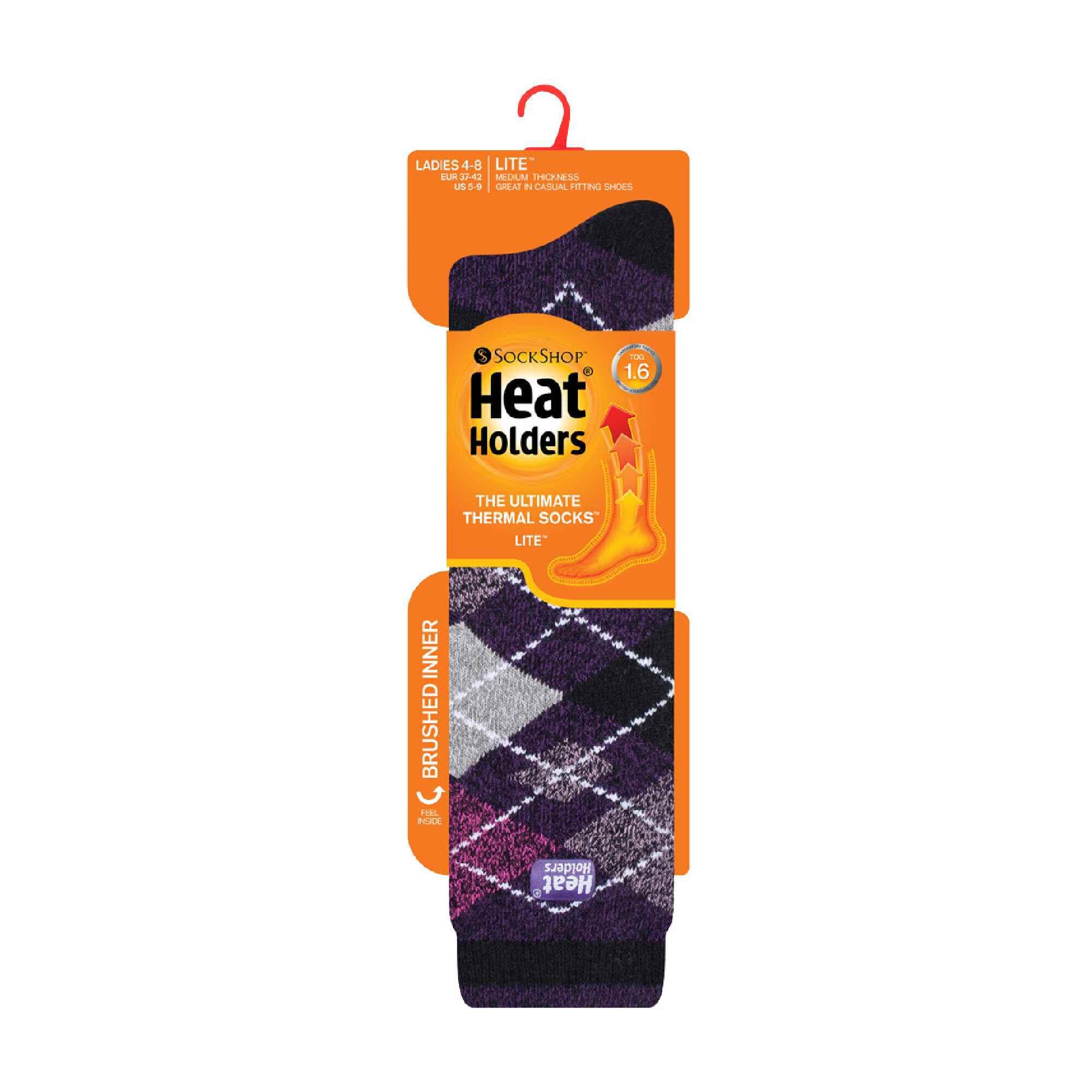 Ladies Thin Extra Long Lightweight Thermal Socks HEAT HOLDERS | Decathlon