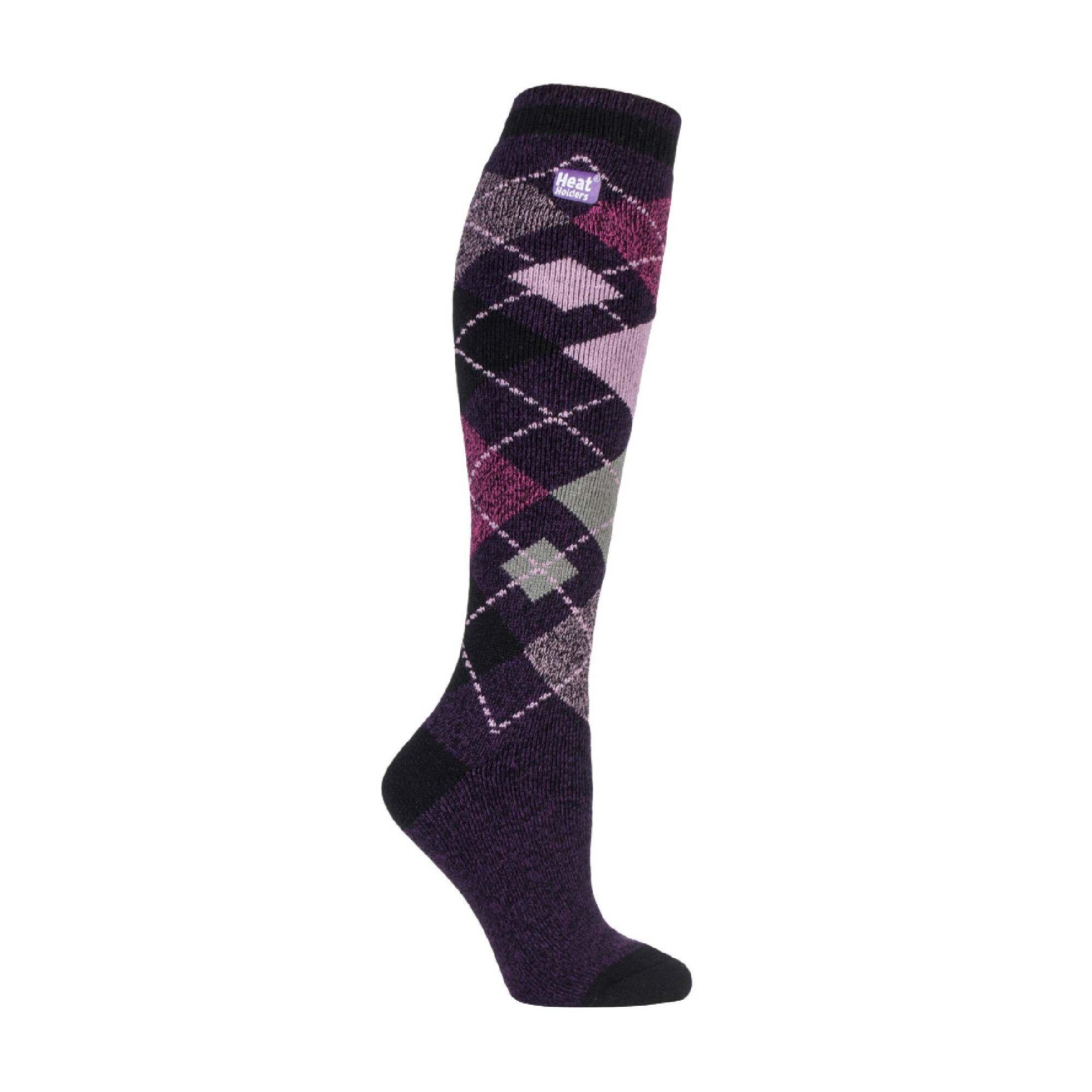 Ladies Thin Extra Long Lightweight Thermal Socks 1/7