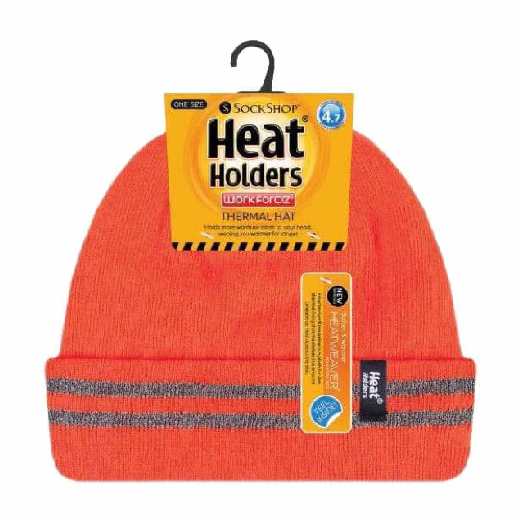 Mens Hi Vis Reflective Fleece Lined Thermal Winter Hat 2/6