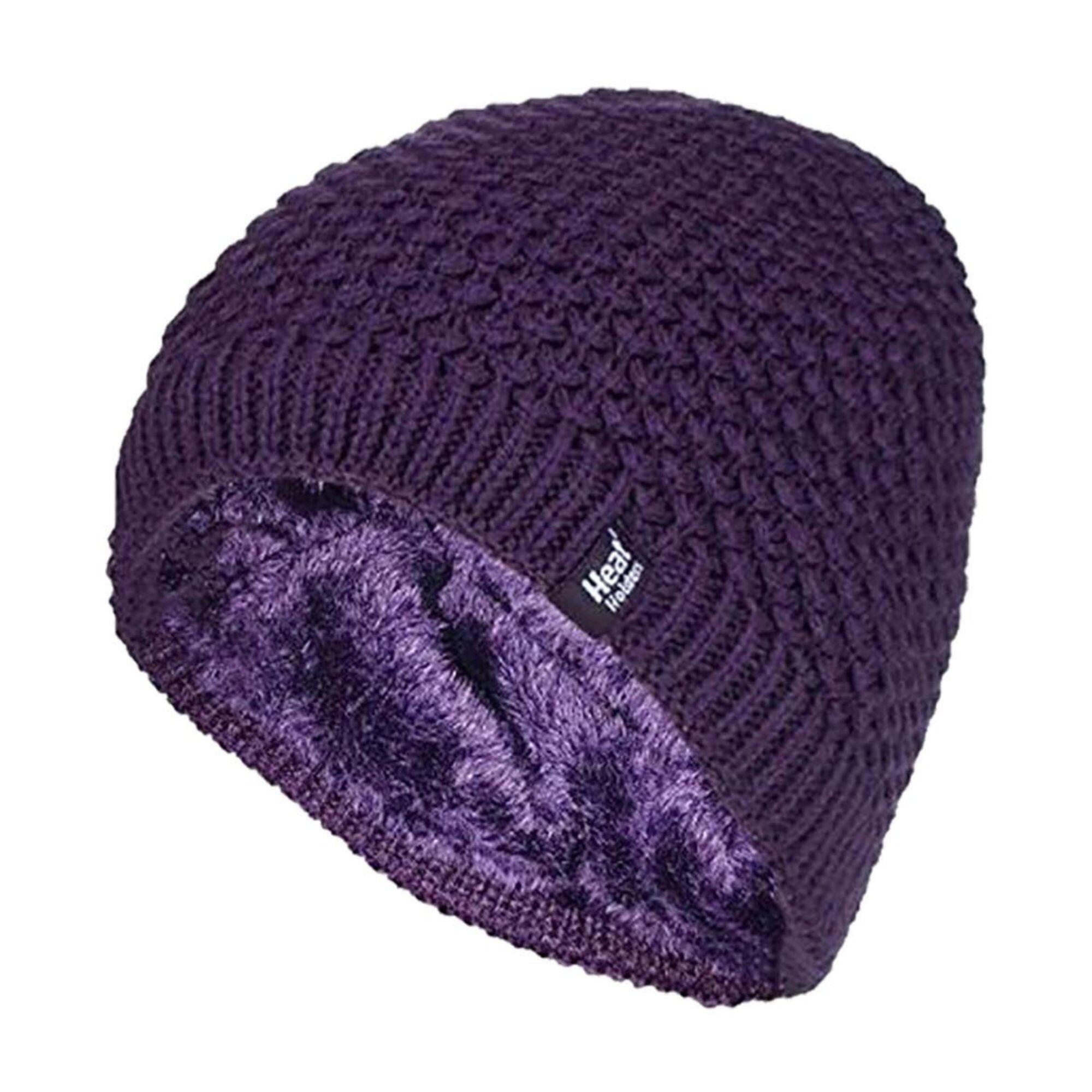 HEAT HOLDERS Ladies Knit Fleece Lined Warm Thermal Beanie Hat
