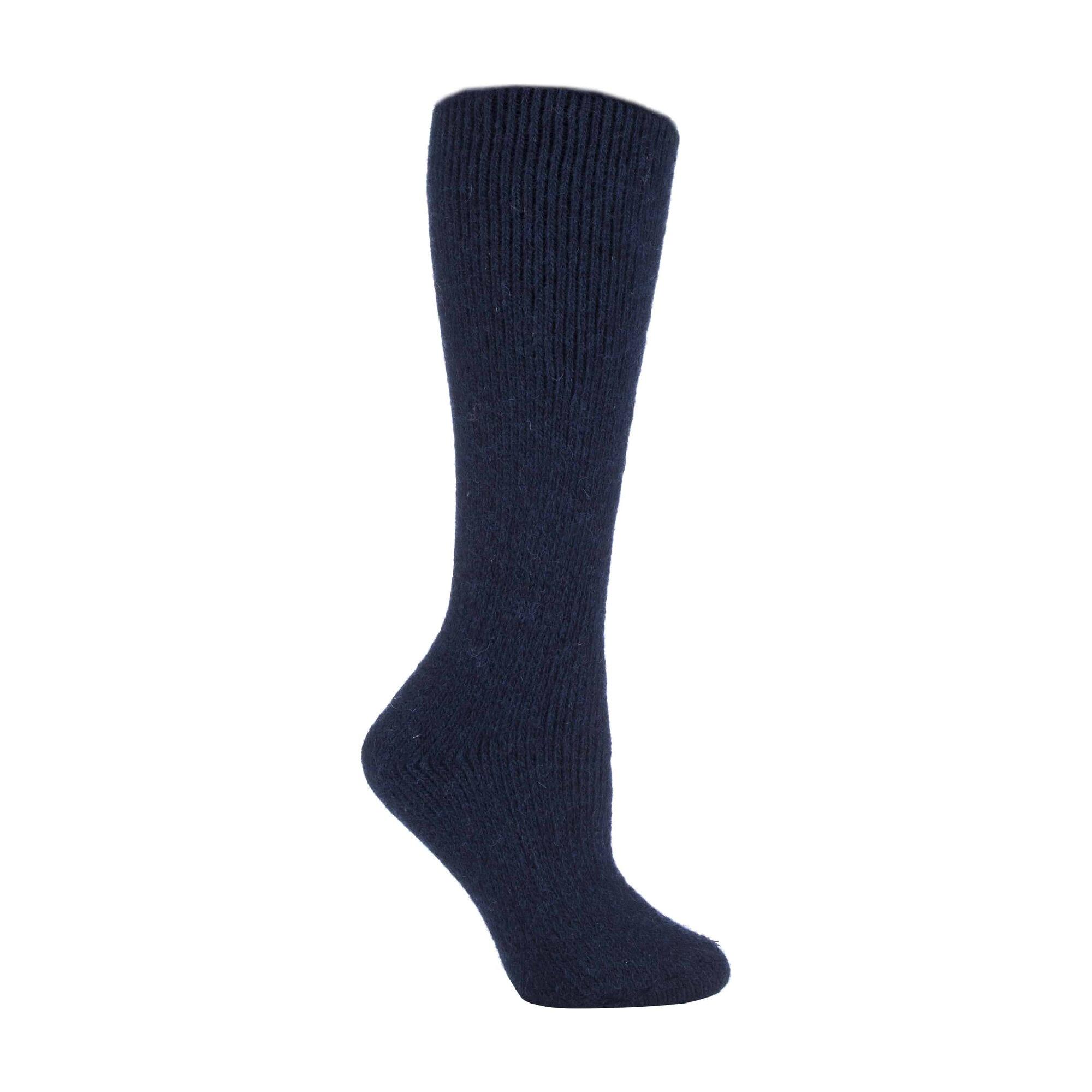 Ladies Extra Long Thick 2.7 TOG Knee High Thermal Wool Socks 1/4