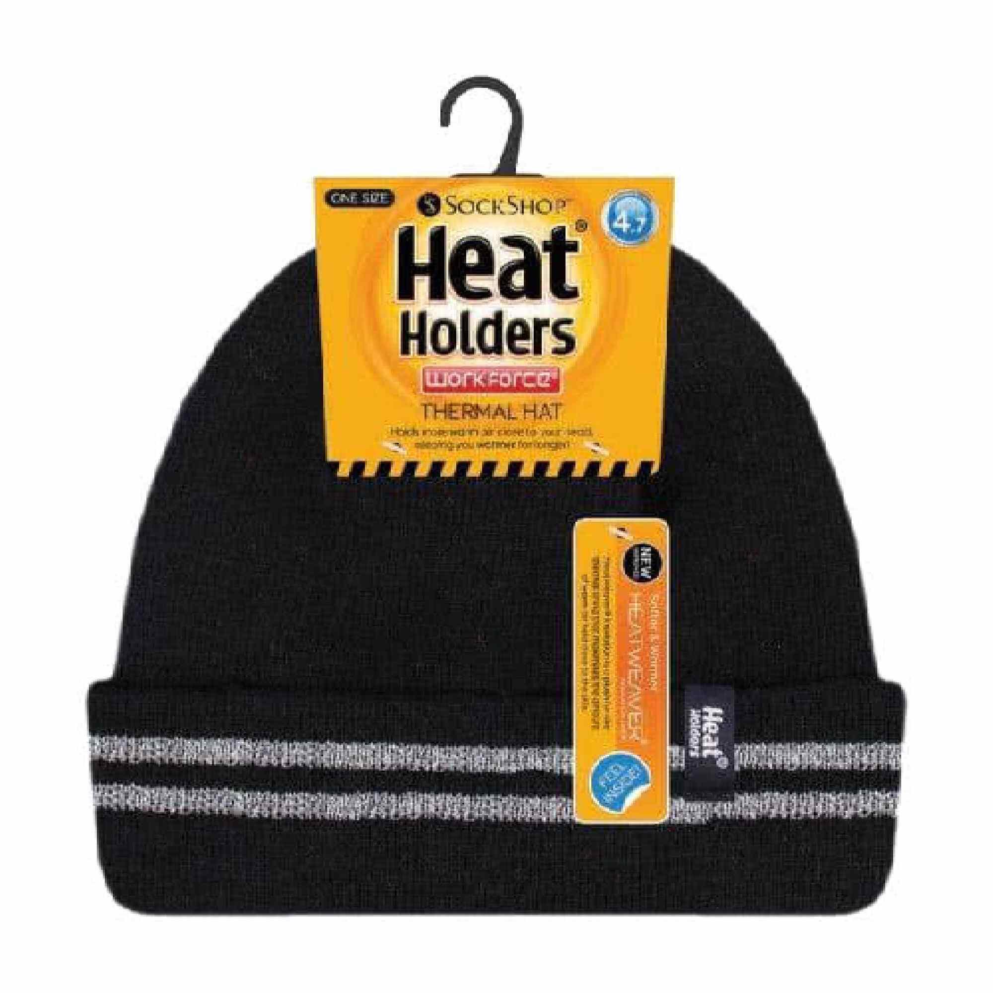 Mens Hi Vis Reflective Soft Fleece Lined Thermal Winter Hat 2/6