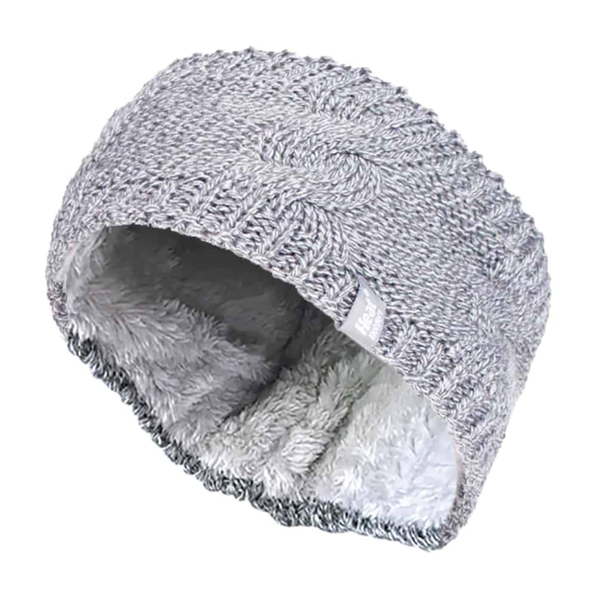 Ladies Cable Knitted Fleece Lined Thermal Winter Ear Warmer Headband 1/4
