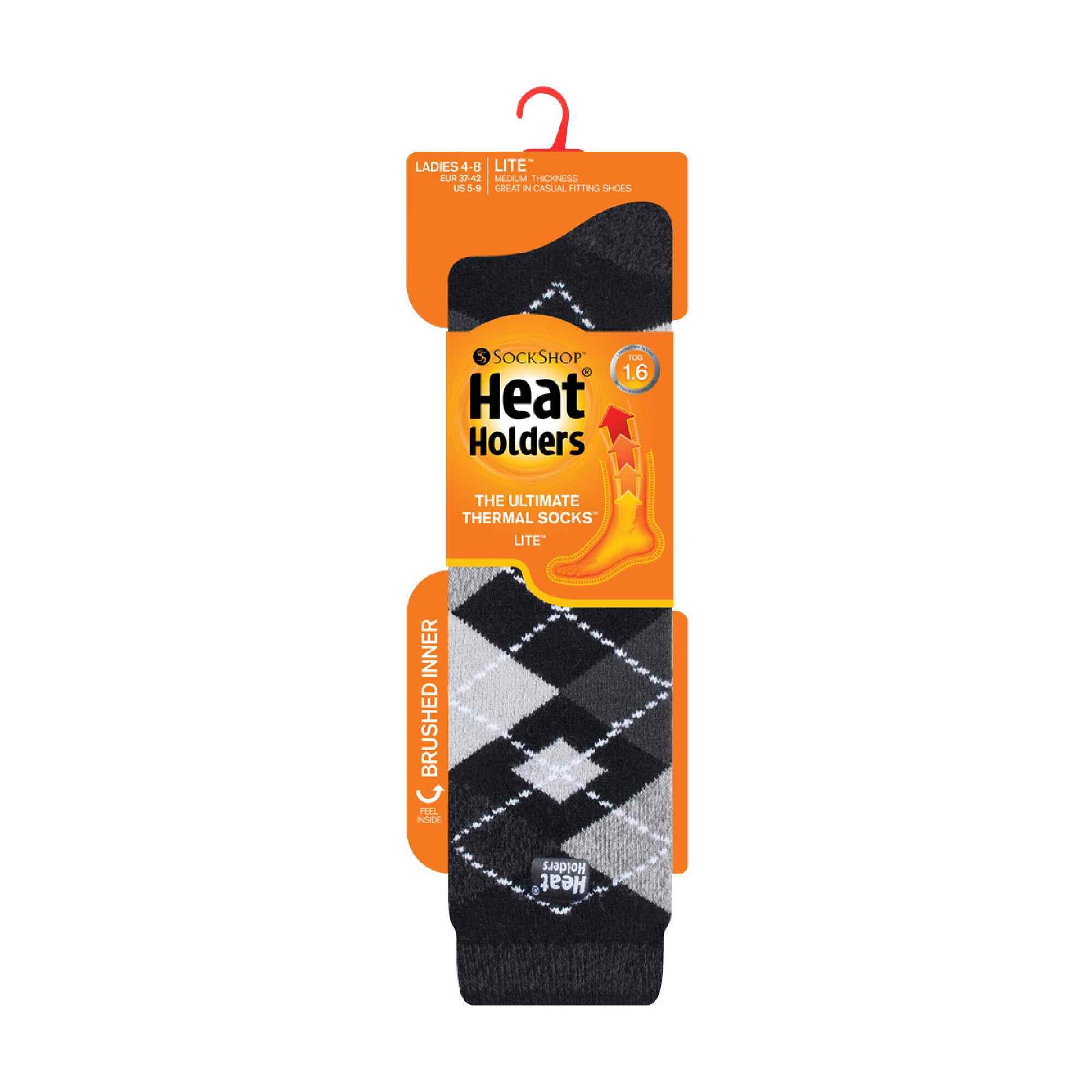 Heat Holders LITE Femme Chaudes Polaire Chaussettes Haute Thermiques avec Motif 2/7