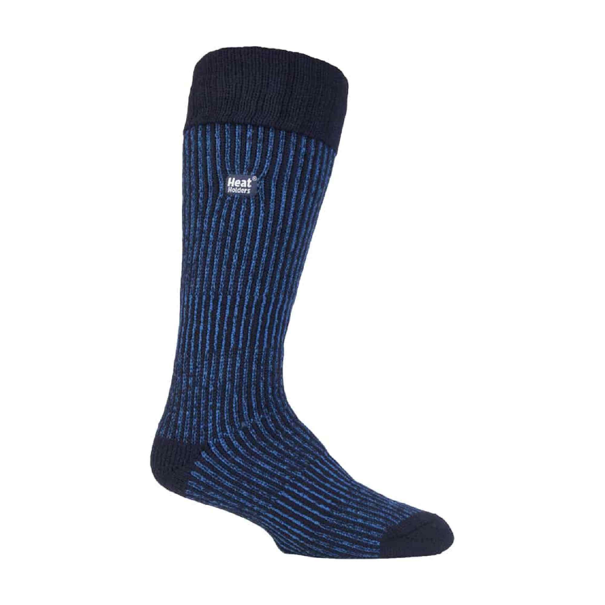 HEAT HOLDERS Mens Warm Winter Knee High Ribbed Thermal Boot Socks