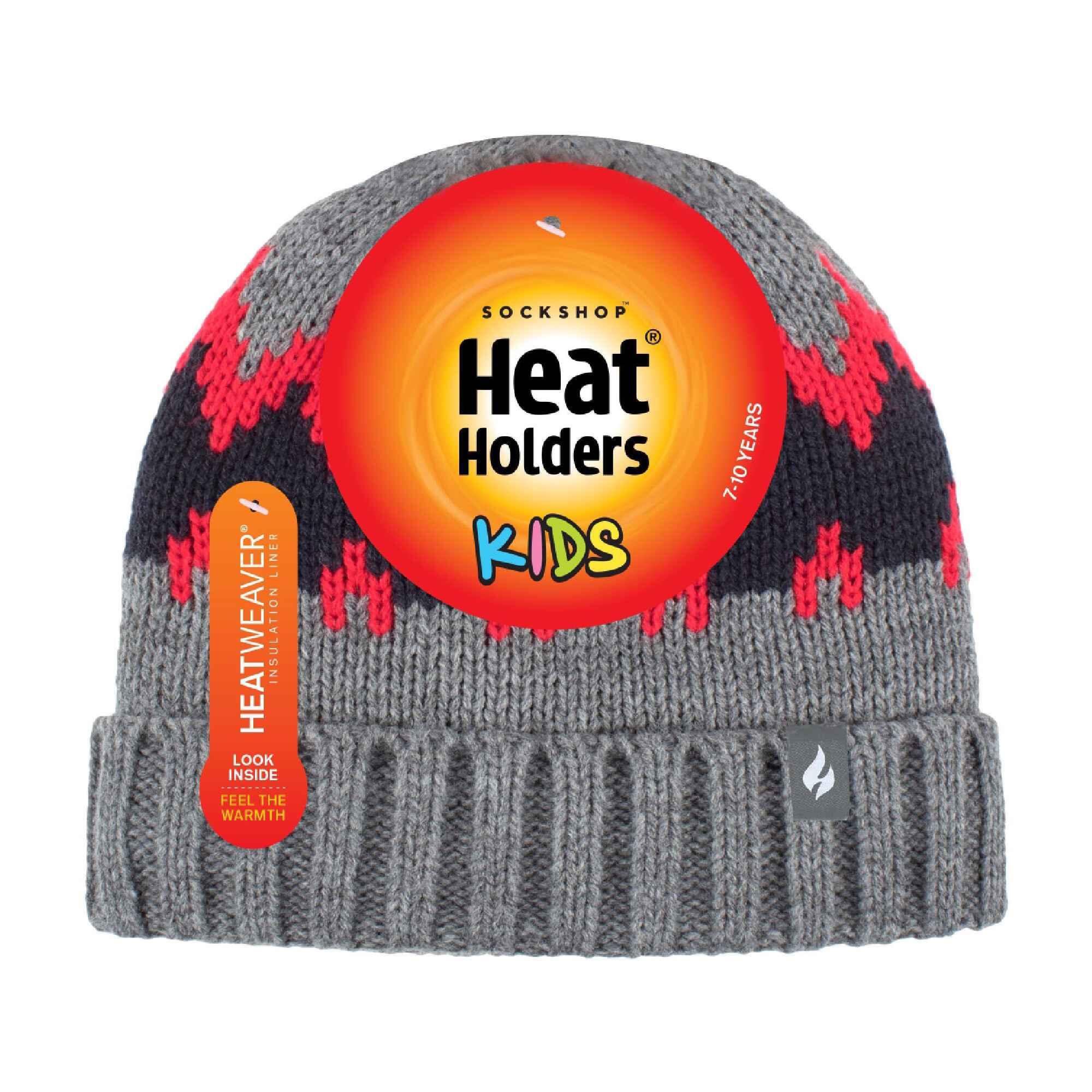 Boys Thick Ribbed Patterned Knitted Soft Beanie Hat 2/4