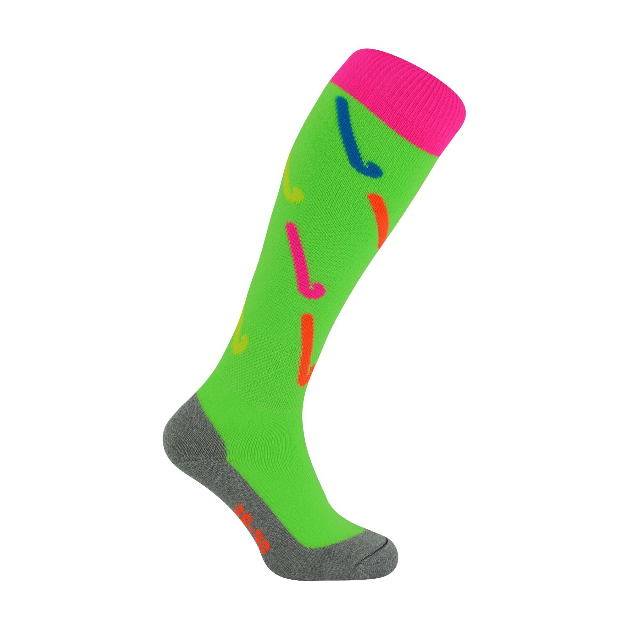 HINGLY Knee High Hockey Socks with Hockey Stick Designs | Adult Sizes