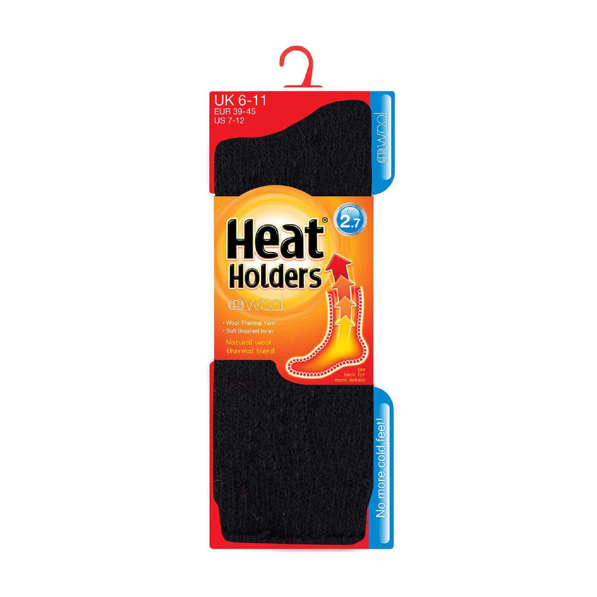 Mens Winter Warm 2.7 TOG Wool Rich Thermal Socks 2/6