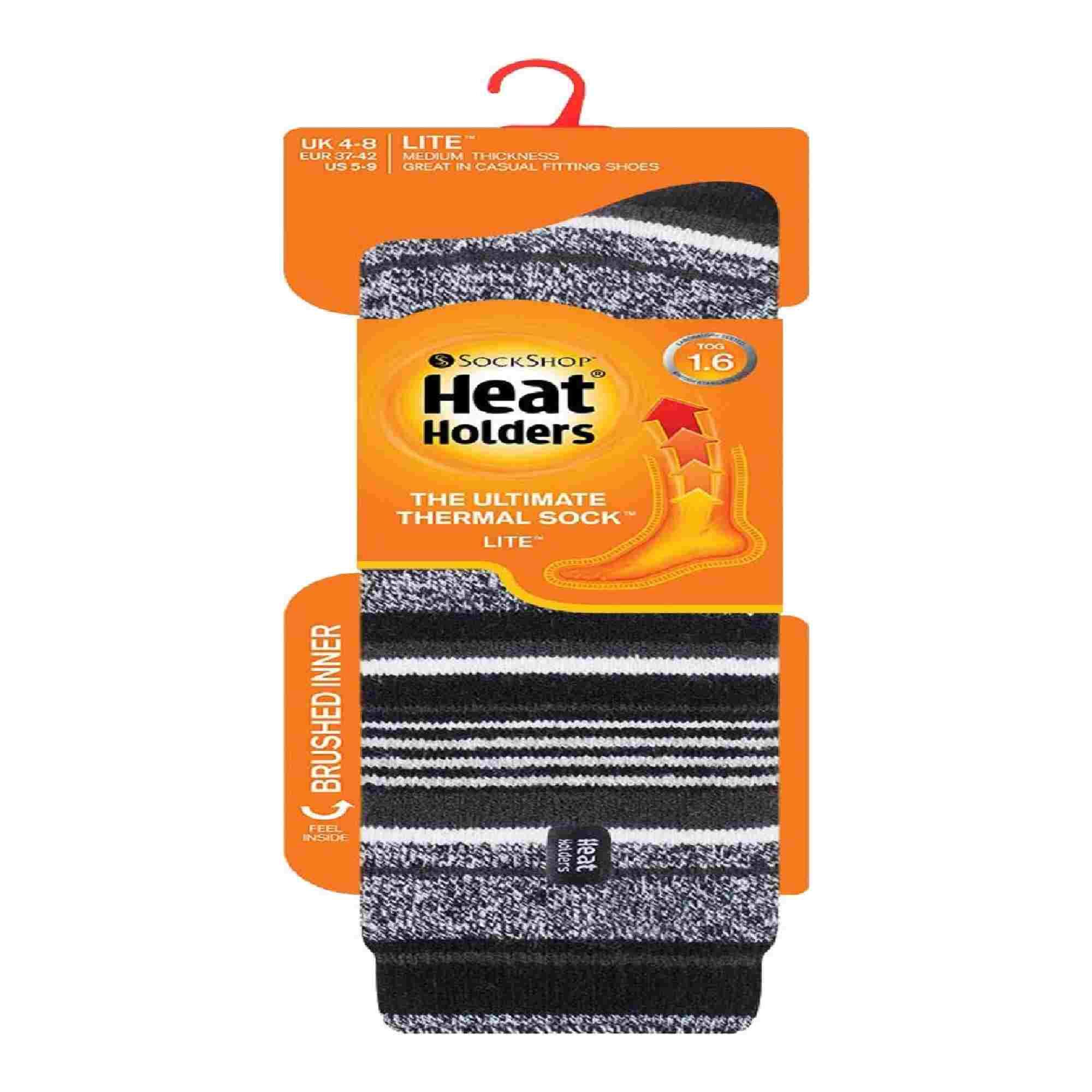 Ladies Thin Extra Long Patterned Lightweight Thermal Socks 2/7