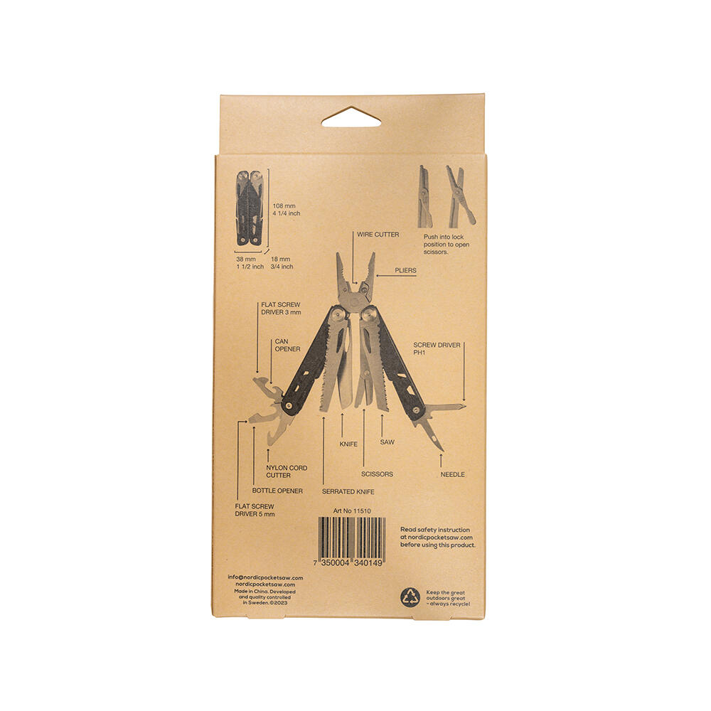 Multi-ferramenta de aço inoxidável com 13 funções Multi-Tool 13 Nordic Pocket Sa 4/7