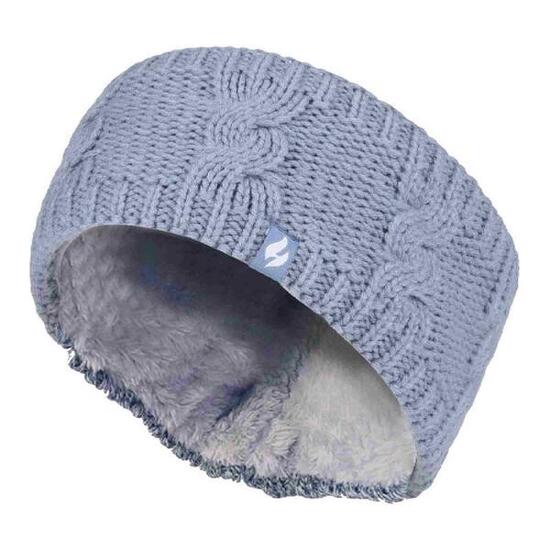 Heat Holders - Femme Tricot Large Polaire Chaud Hiver Cache Oreilles Bandeau