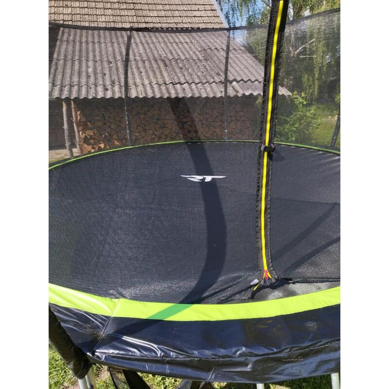 Trampolina REA TAPE 14' okrągła z siatką, drabinką oraz torbą na buty