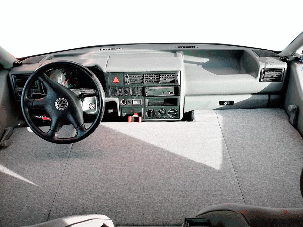 Opvouwbaar front camper bed matras voor Volkswagen T4, T5 en T6 4/8