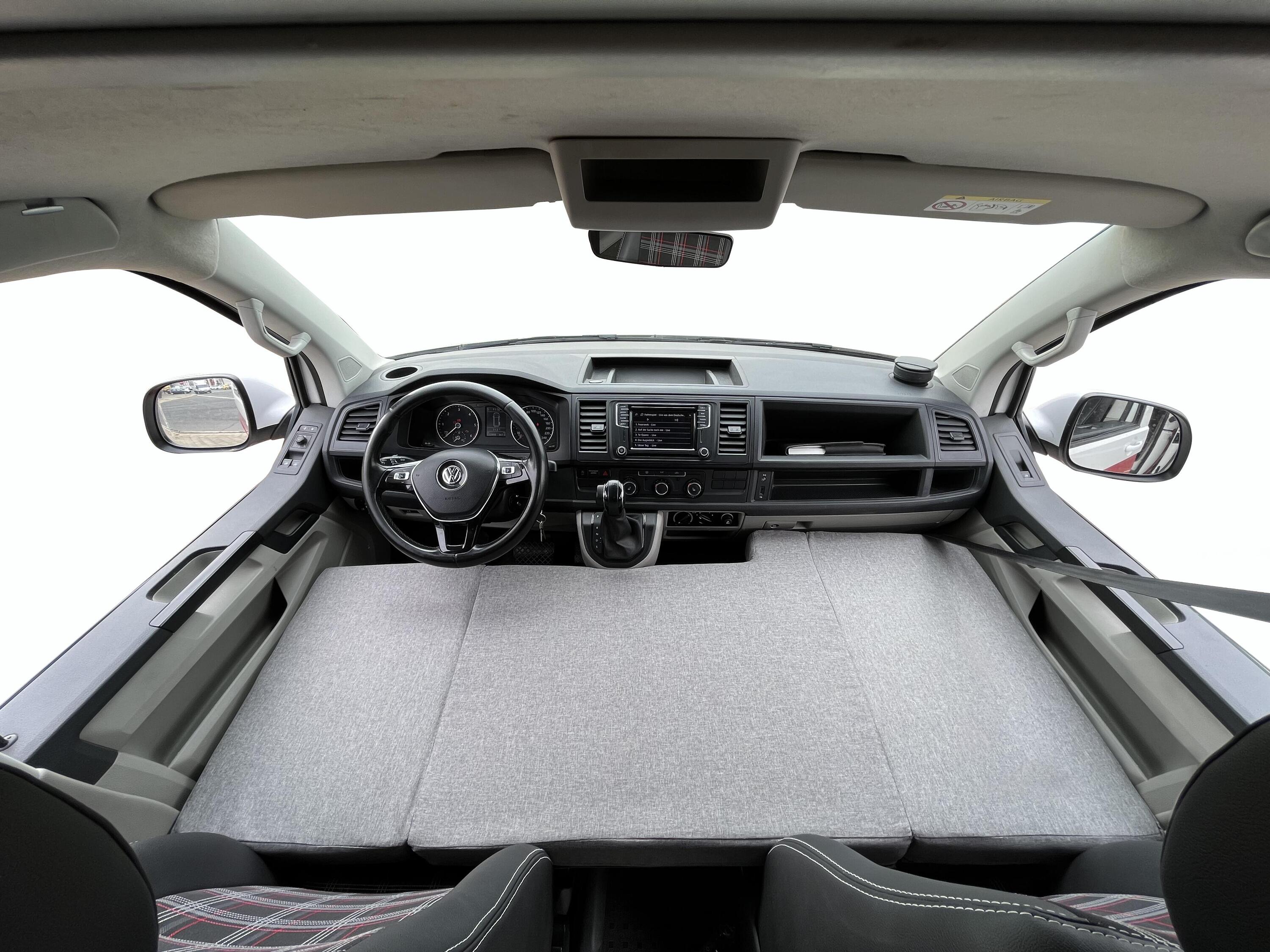 Opvouwbaar front camper bed matras voor Volkswagen T4, T5 en T6 6/8